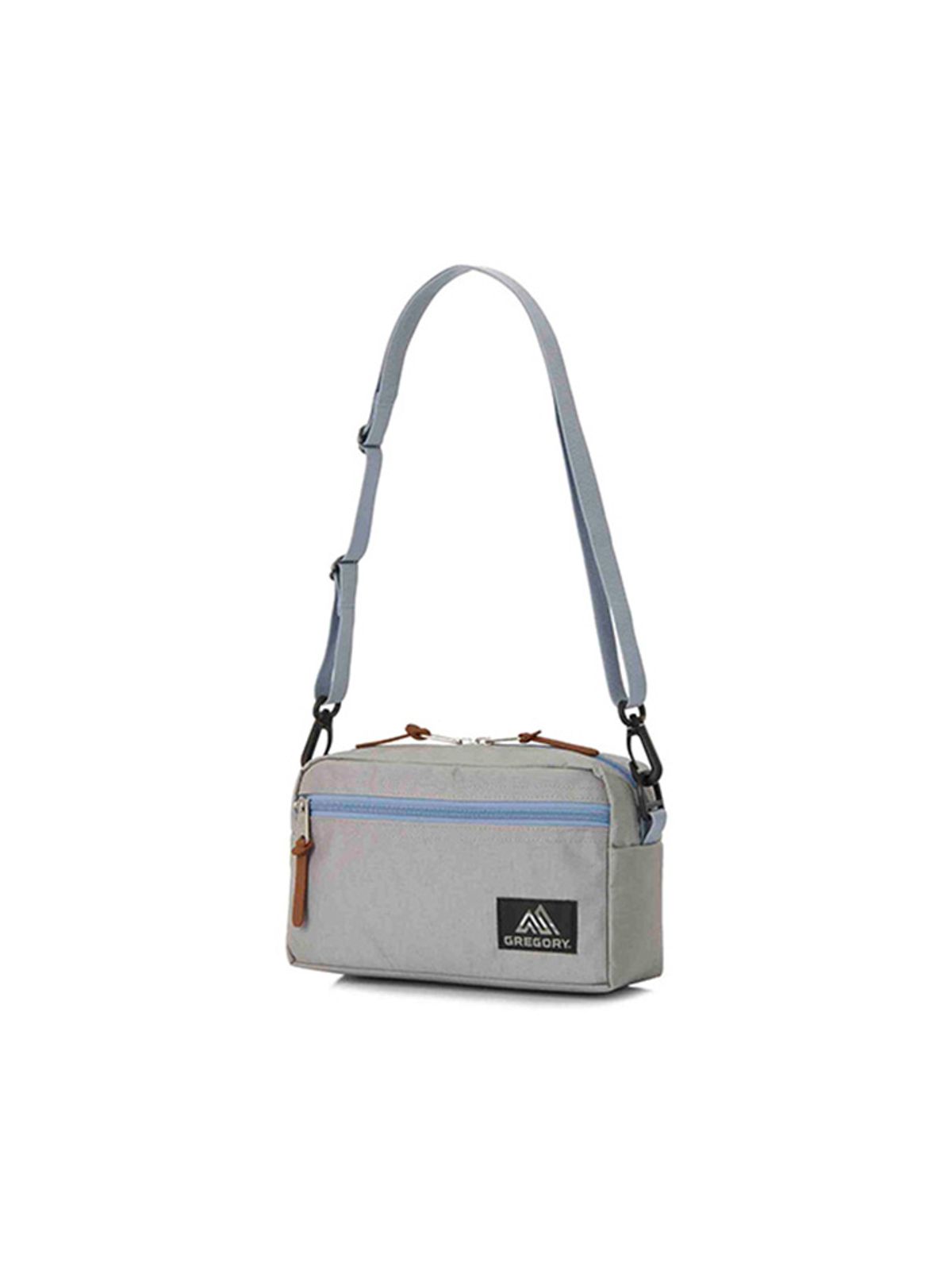 그레고리(GREGORY) 패디드 숄더 파우치 M - LIGHT GREY X BLUE GREY (08JV7112)