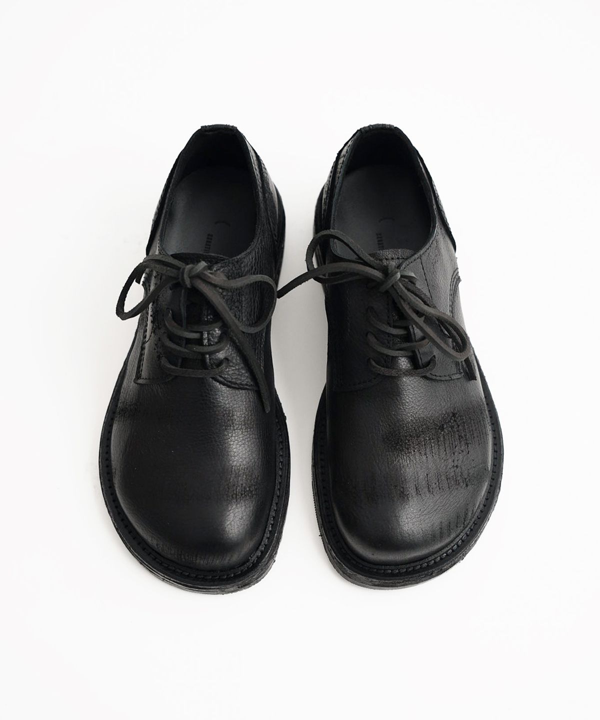 네거티브쓰리(NEGATIVETHREE) Moto Derby Shoe_Dust Black