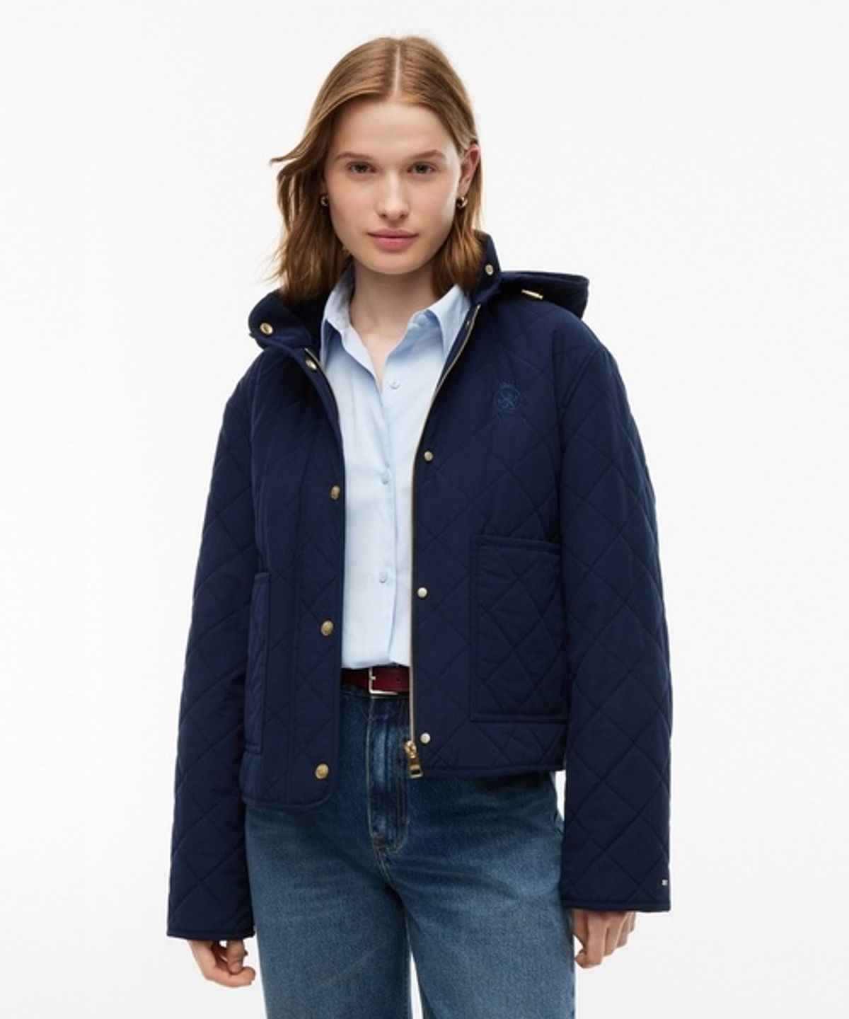 타미힐피거(TOMMY HILFIGER) 퀼팅 후디 자켓 (T22G7PJC060WT1C1G)