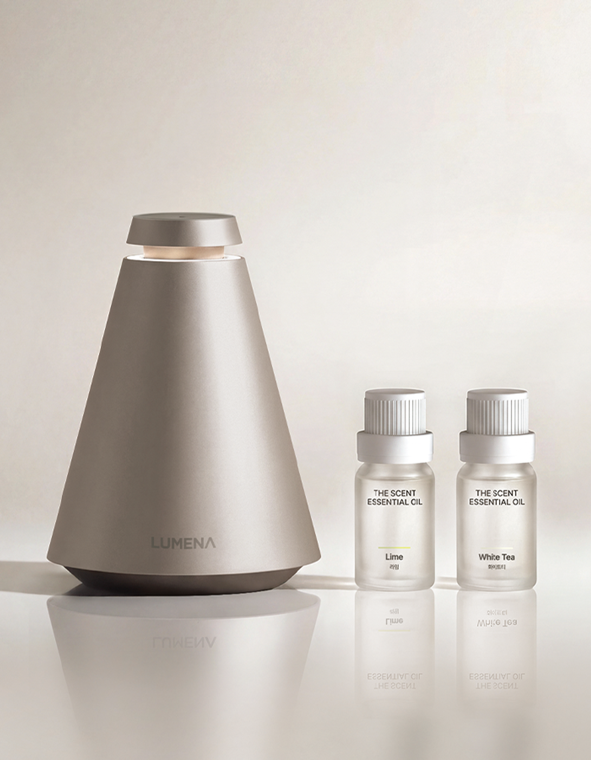 루메나(LUMENA) THE SCENT AD1 프리미엄 차세대 무선 아로마 디퓨저 패키지 [플래티넘 베이지]