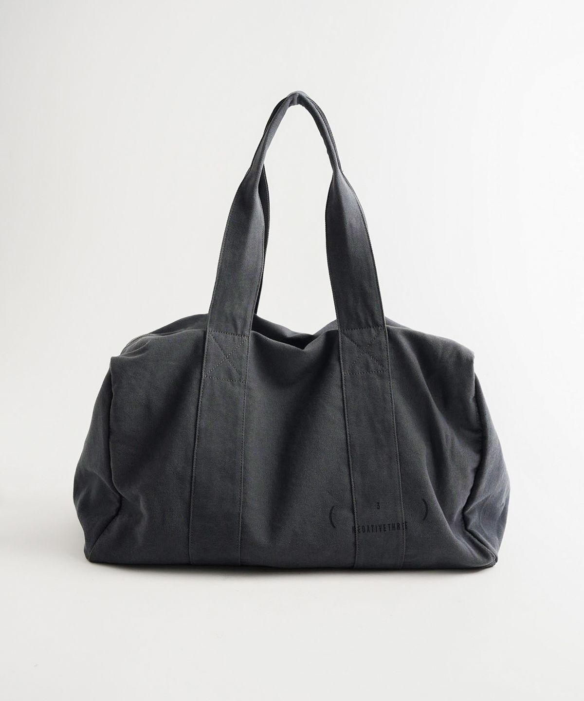 네거티브쓰리(NEGATIVETHREE) Folded Boston Bag_Washed Navy