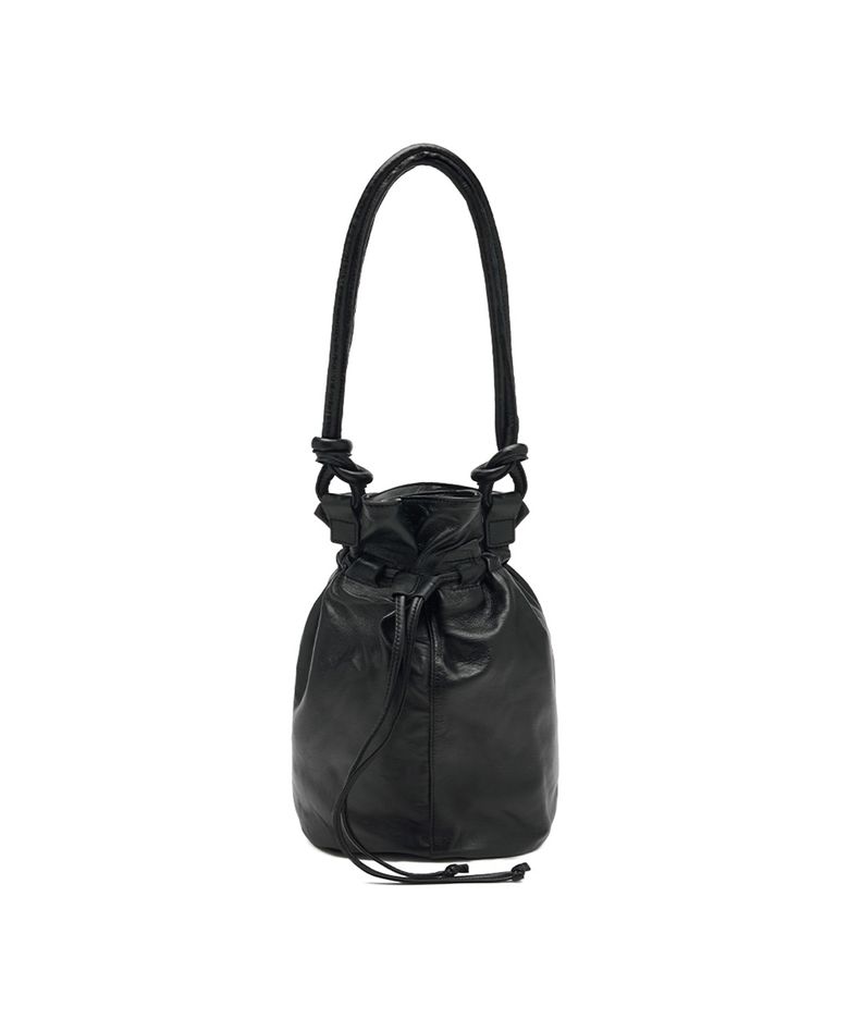 Sheepskin Bucket Bag_Black
