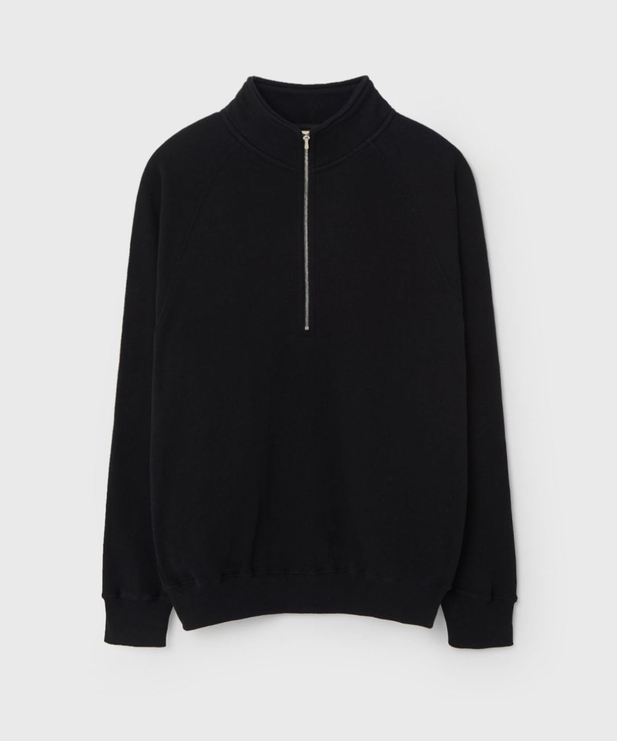 벌스데이수트(BIRTHDAYSUIT) SOFT HALF ZIP-UP (BLACK)