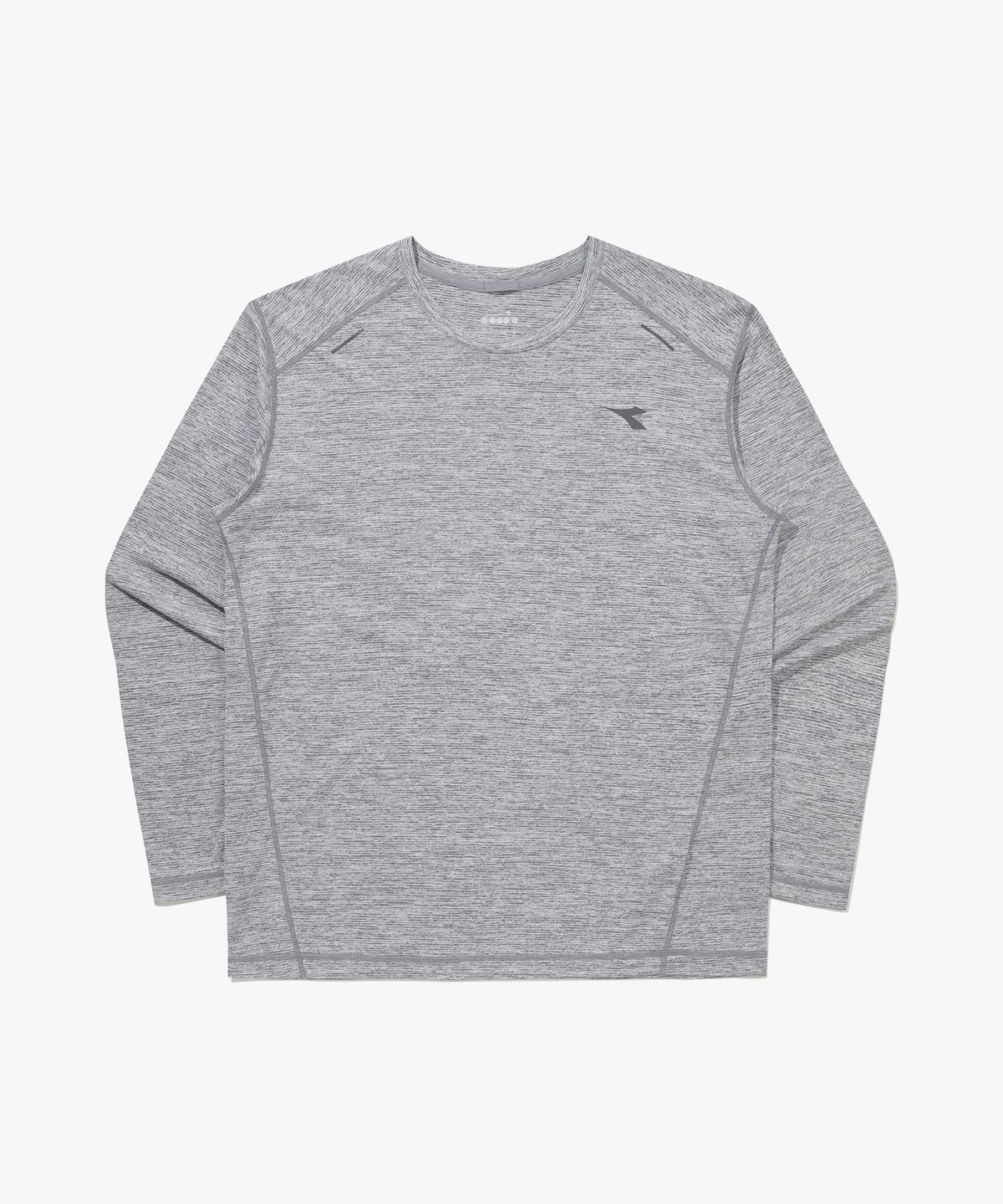 디아도라(diadora) 플루이드 러닝 긴팔 티셔츠 MELANGE GREY