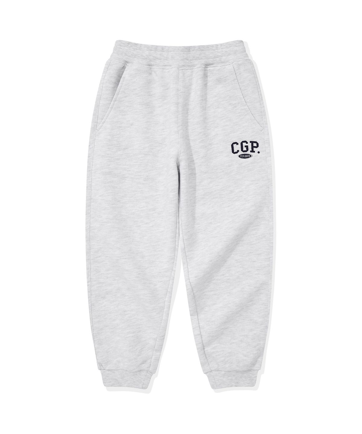 코드그라피(CGP) [ KIDS ] CGP 아치 로고 트레이닝 팬츠_멜란지그레이