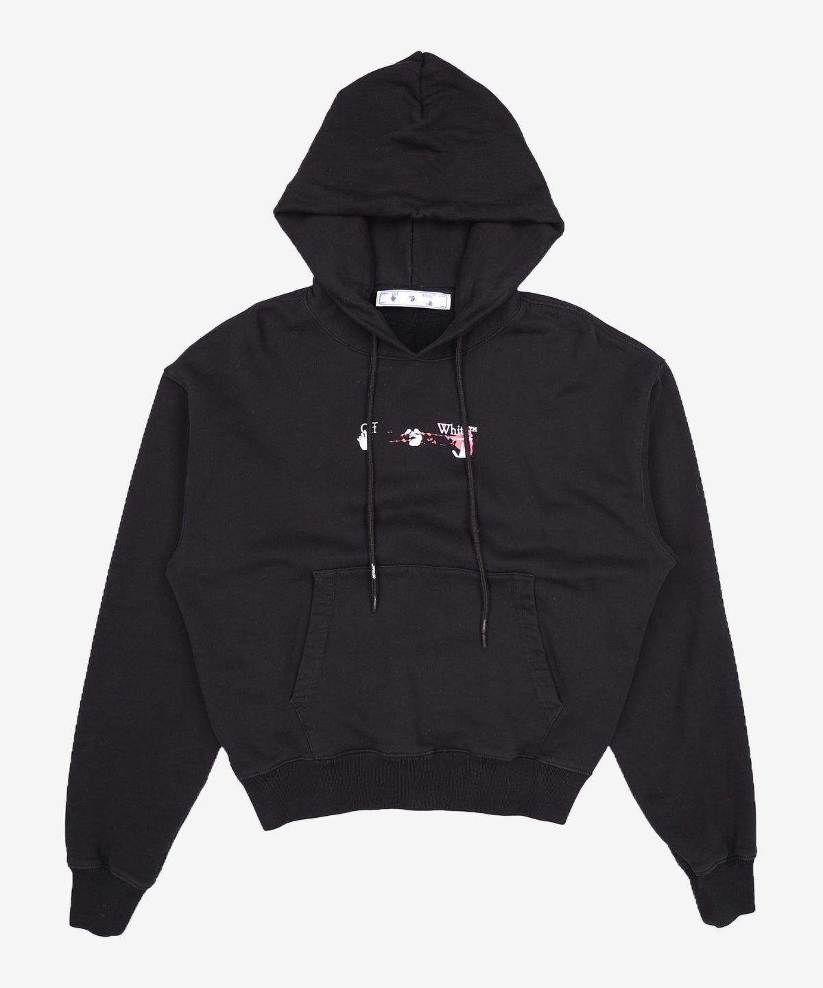 오프화이트(OFF-WHITE) 남성 아크릴 애로우 오버핏 후드 - 블랙 / OMBB037F21FLE0151032 M