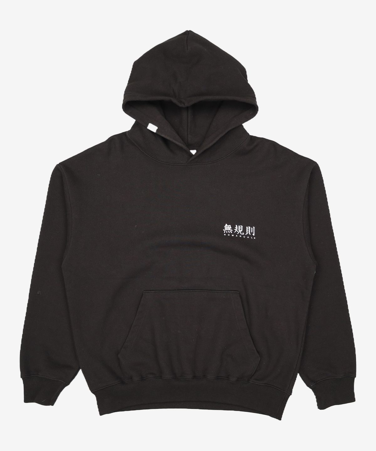 노매뉴얼(NOMANUAL) 無規則 HOODIE - BLACK S