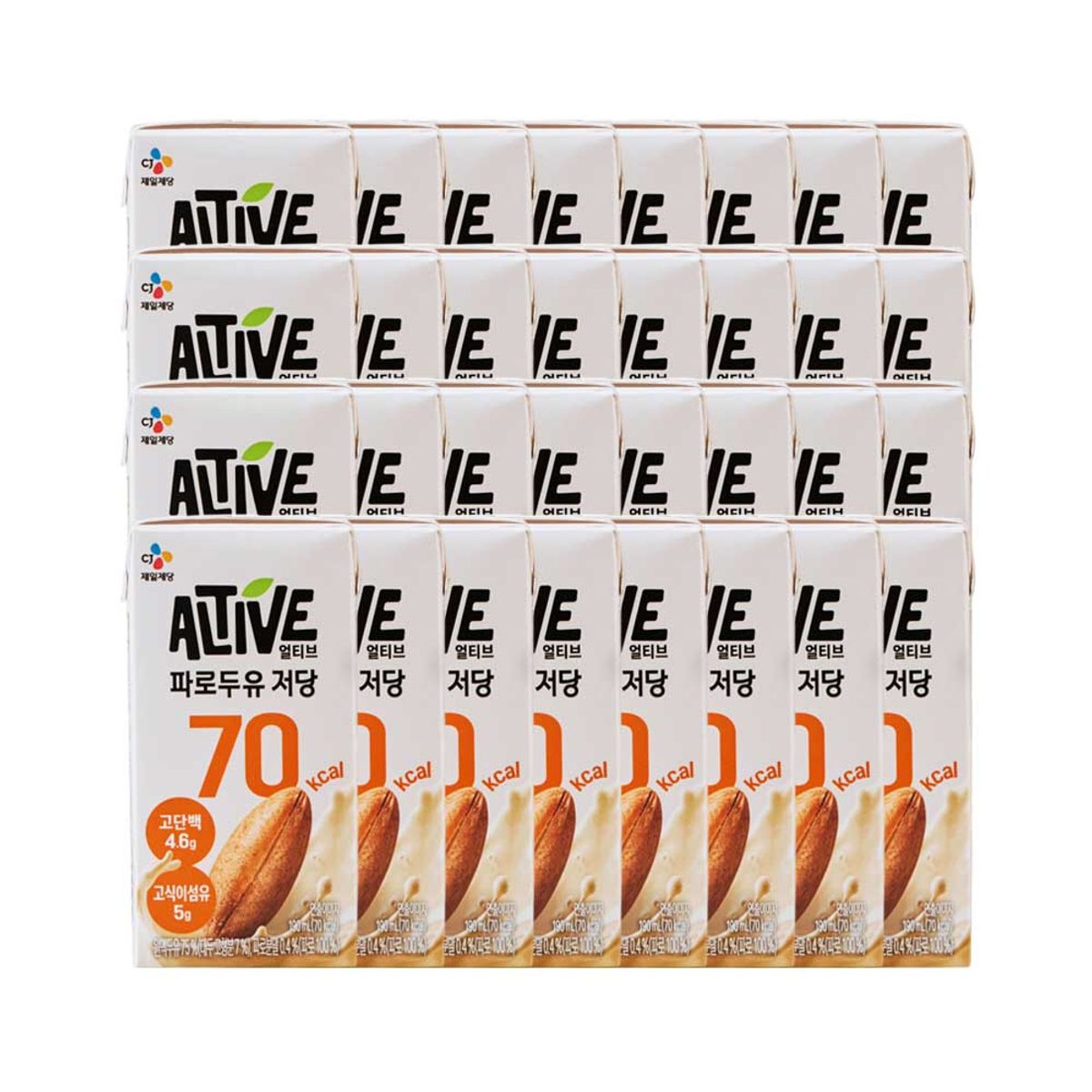CJ제일제당(CJCHEILJEDANG) 얼티브 저당 파로 두유 190ml x32개