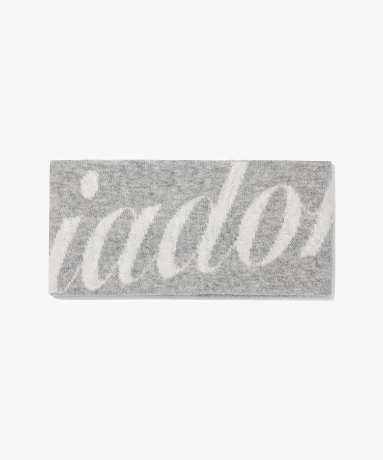 로고 니트 헤드밴드 그레이 GREY