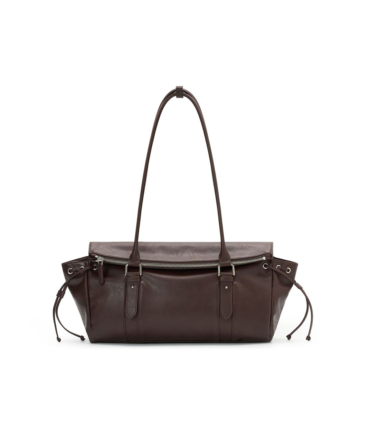 파퓸드로브(PARFUM DE LAUBE) Roxie Buckle Shoulder Dark Brown Large