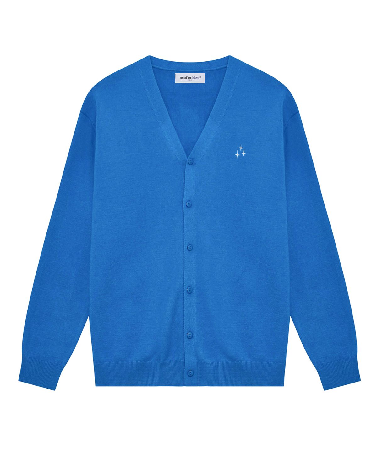 누프에블루(NEUFETBLEU) NEB essential cardigan (ocean blue)