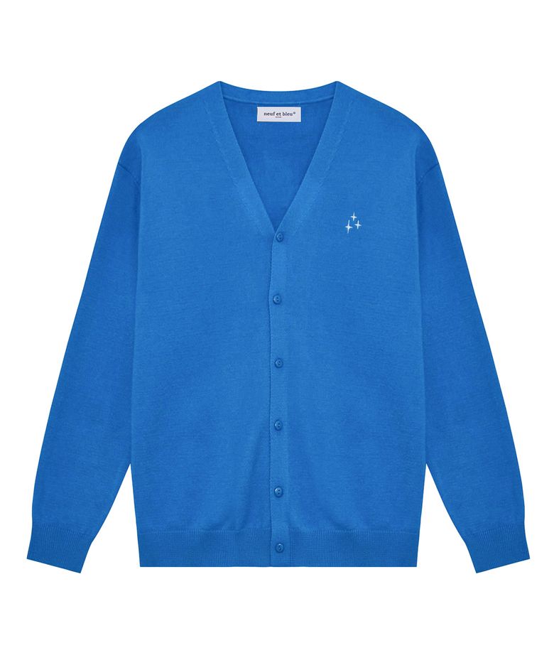 NEB essential cardigan (ocean blue)