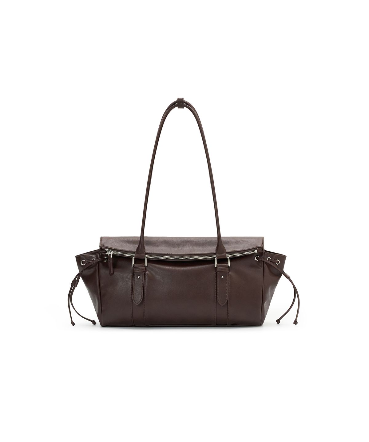 파퓸드로브(PARFUM DE LAUBE) Roxie Buckle Shoulder Dark Brown Medium
