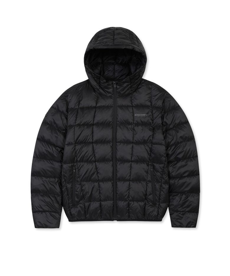 남성 올버트 후드 경량 패딩자켓 (BLACK)