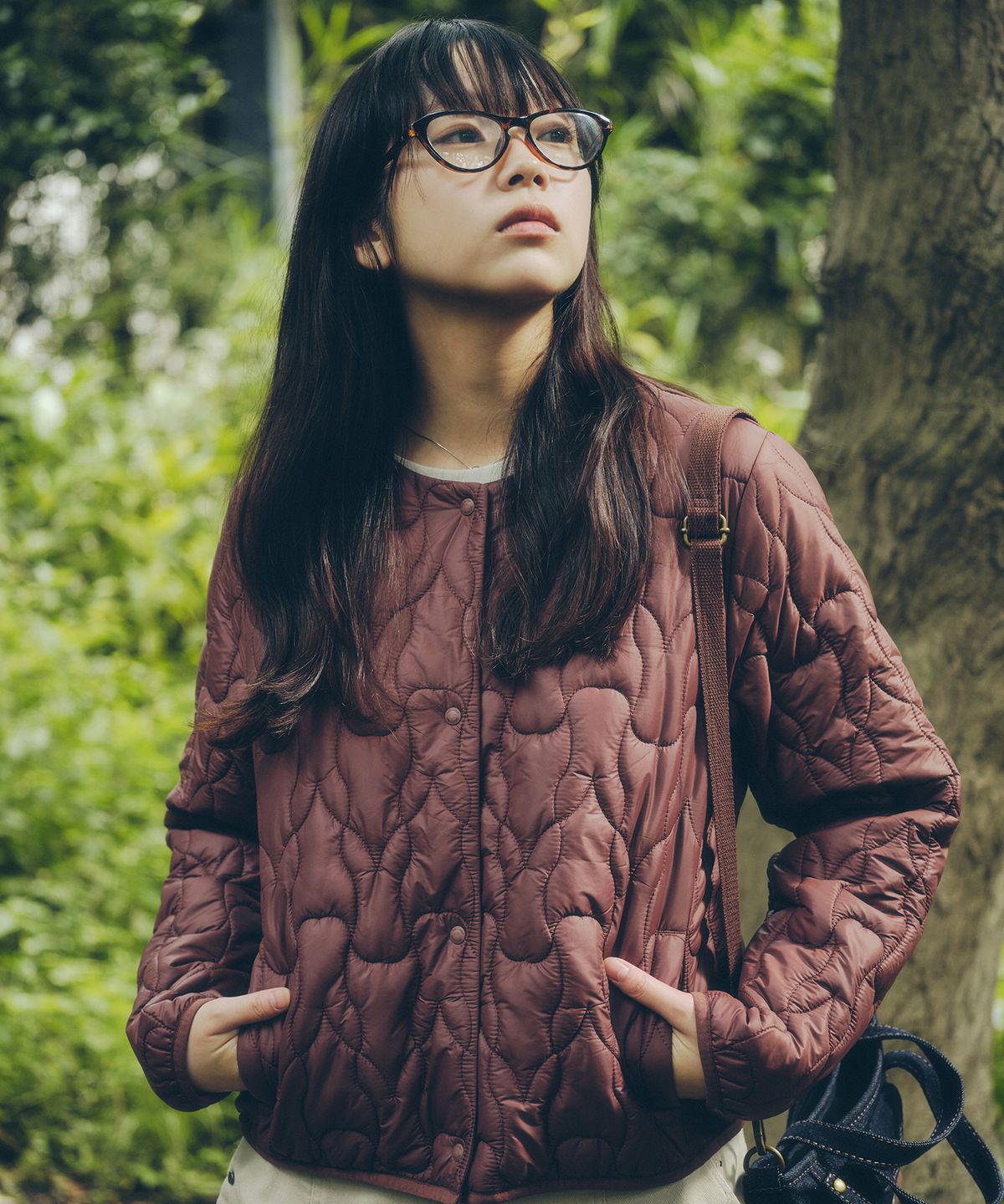 디오디(DOD) 여성) 우사기 패딩 자켓(BURGUNDY)