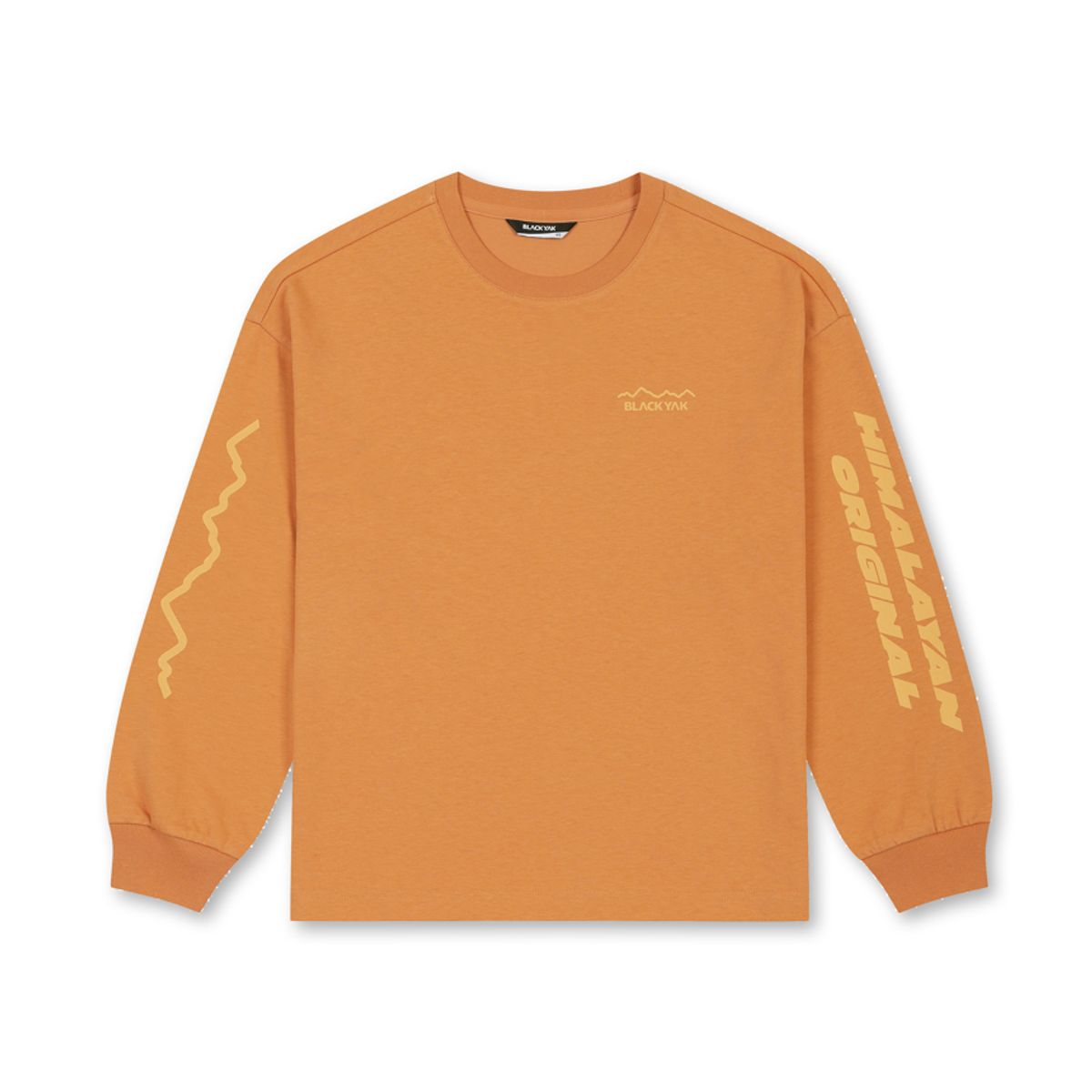 블랙야크 키즈(BLACK YAK KIDS) 워시드 싱글 긴팔티셔츠_OR
