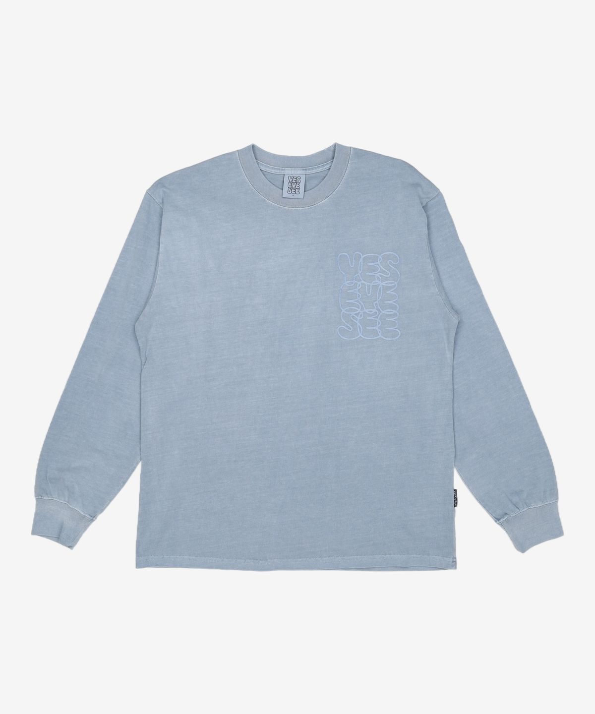 예스아이씨(YESEYESEE) C-Logo Pigment L/S Blue S