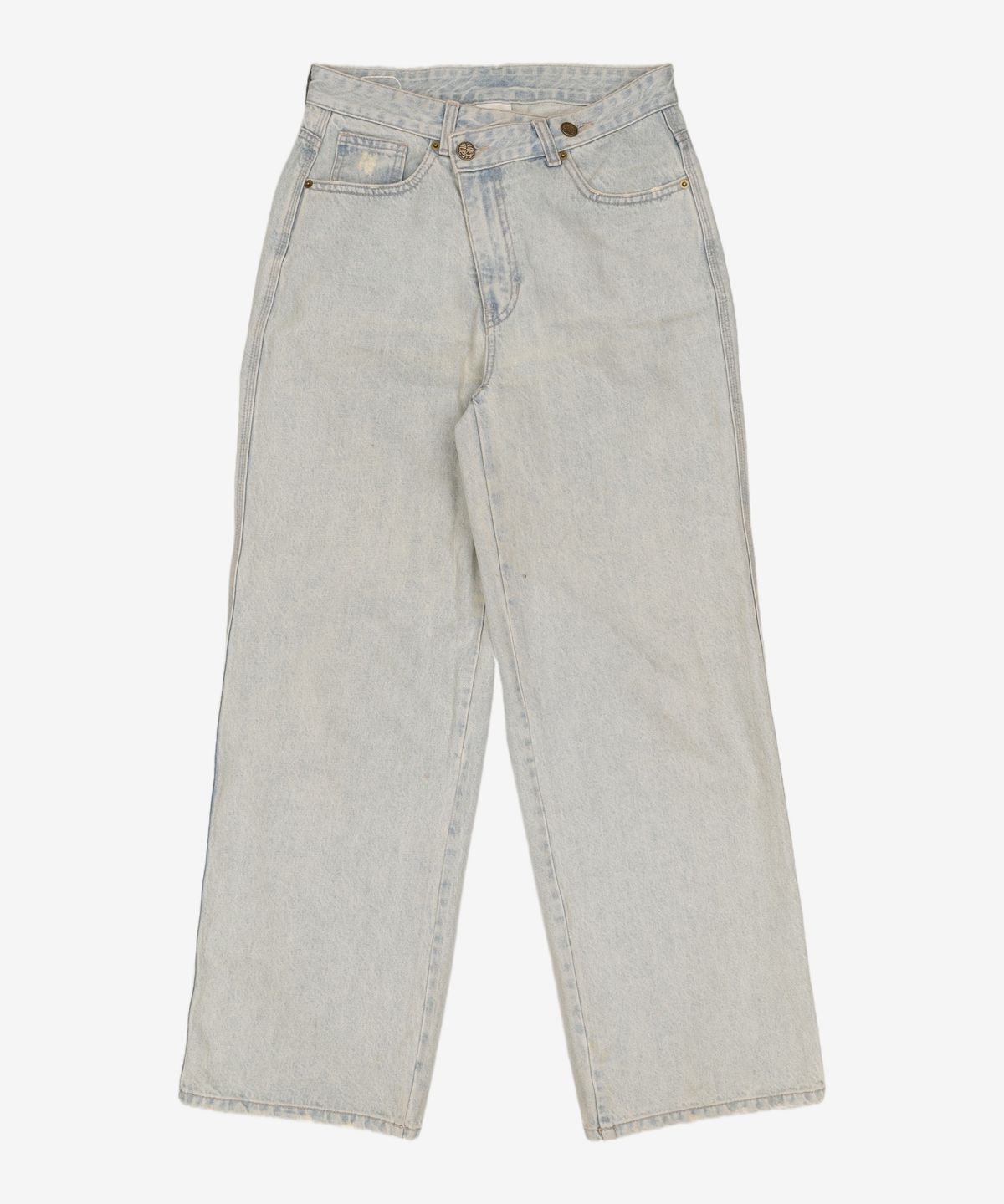 샌드 사운드(SAND SOUND) Cross Button Denim Pants - Sky Blue M