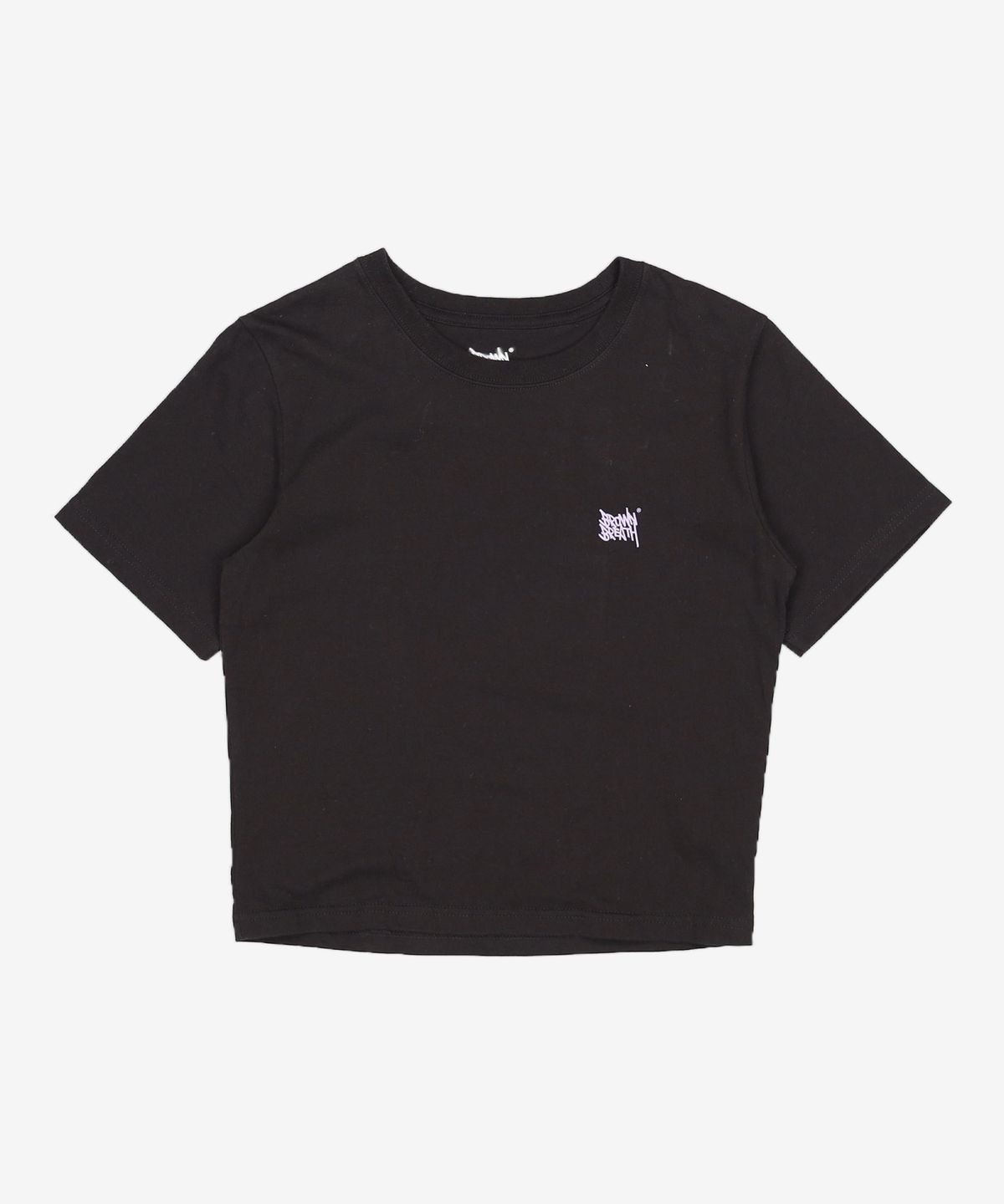 브라운브레스(BROWNBREATH) W TAG CROP TEE - BLACK S
