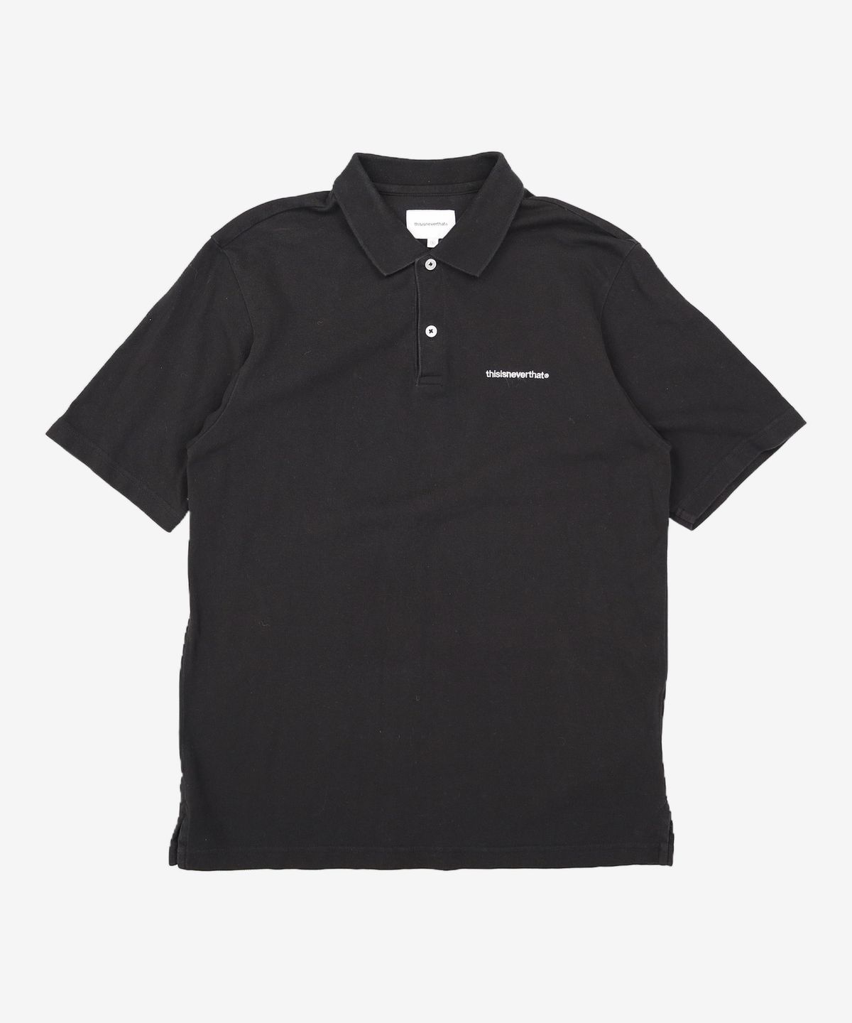 디스이즈네버댓(THISISNEVERTHAT) (SS24) T-Logo S/S Jersey Polo - Black S