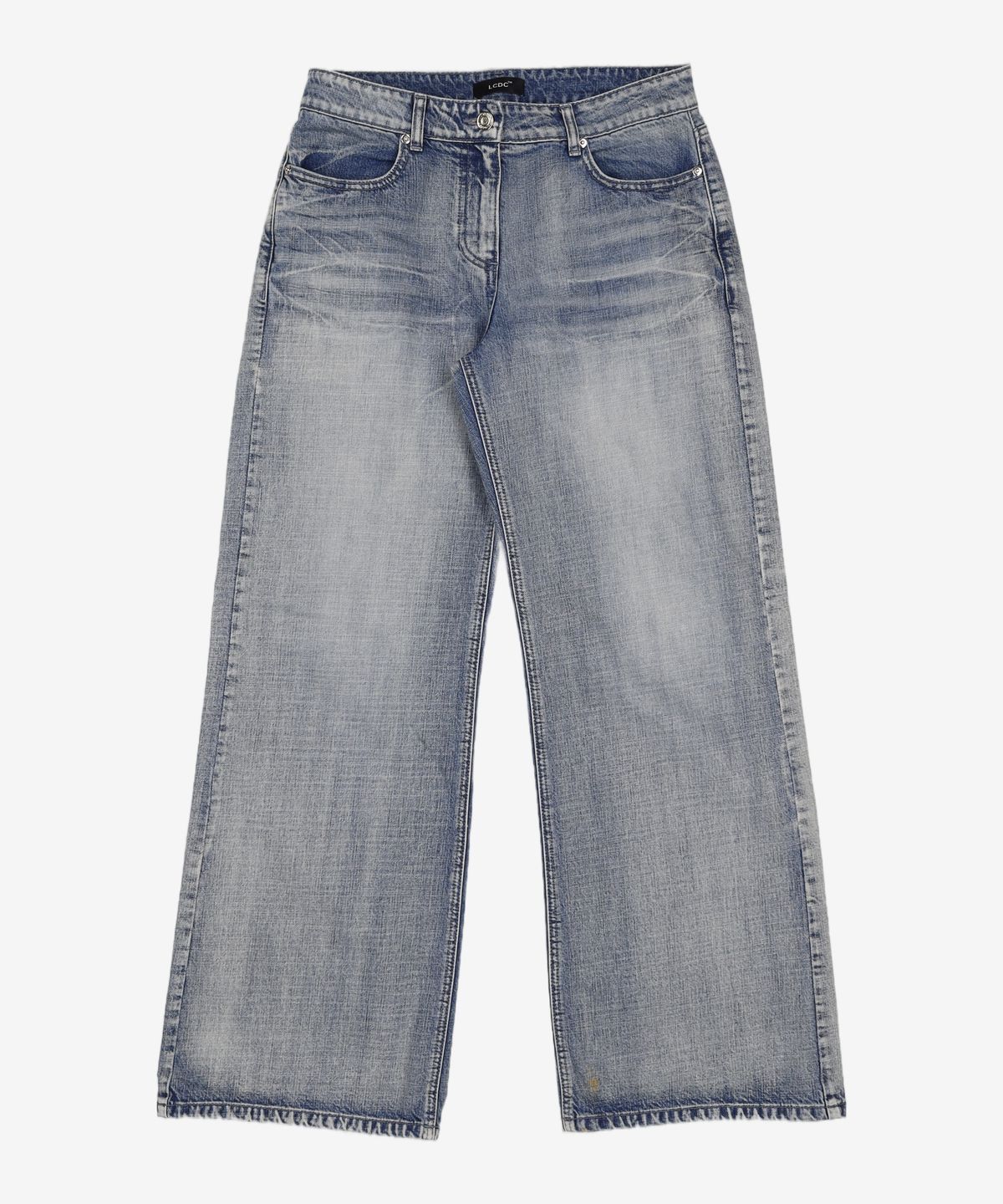 엘씨디씨티엠(LCDC™) WIDE-LEG WASHED DENIM (BLUE) M