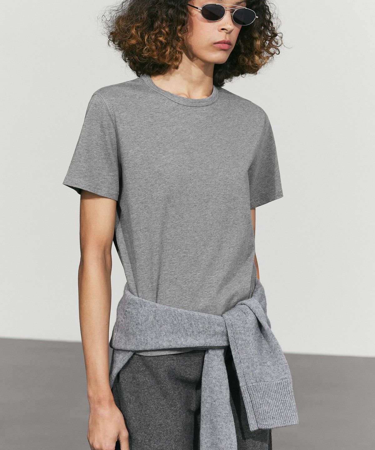 마시모두띠(MASSIMO DUTTI) 100% 면 반팔 티셔츠