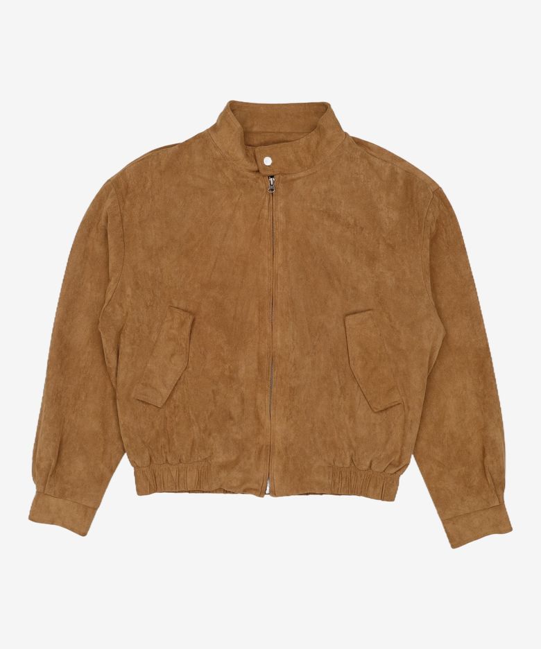 2WAY 스냅 스웨이드 블루종 자켓 (BROWN) M