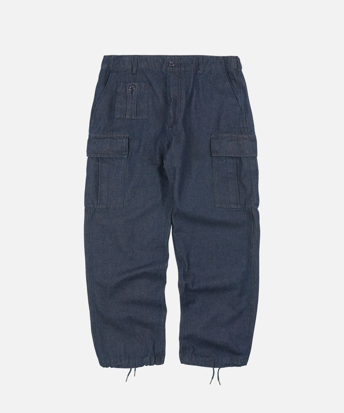 프리즘웍스(FRIZMWORKS) ARMY POCKET CARGO PANTS _ INDIGO DENIM