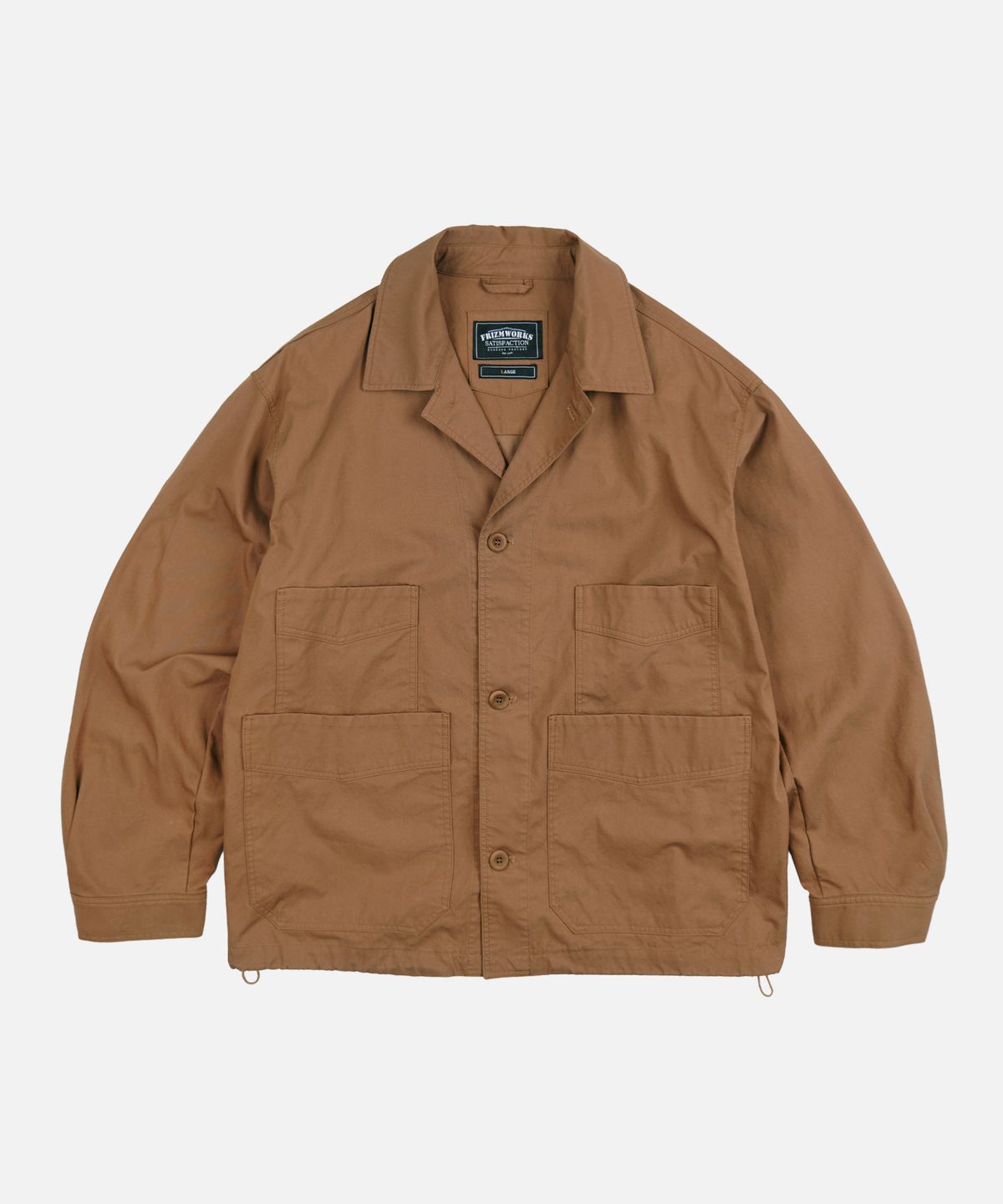 프리즘웍스(FRIZMWORKS) DOUBLE POCKET COVERALL JACKET _ BROWN