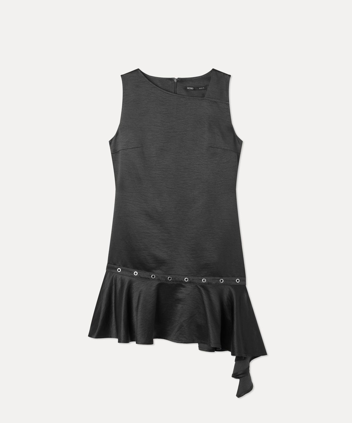 미쏘(MIXXO) 비대칭 레이어드 미니 원피스_MIWOWGT01C