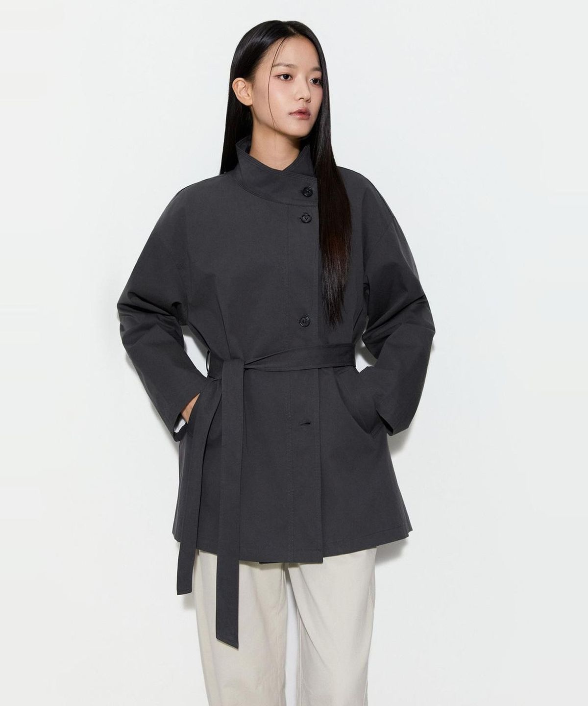 미쏘(MIXXO) 하프 트렌치코트_MIWJTG92QB