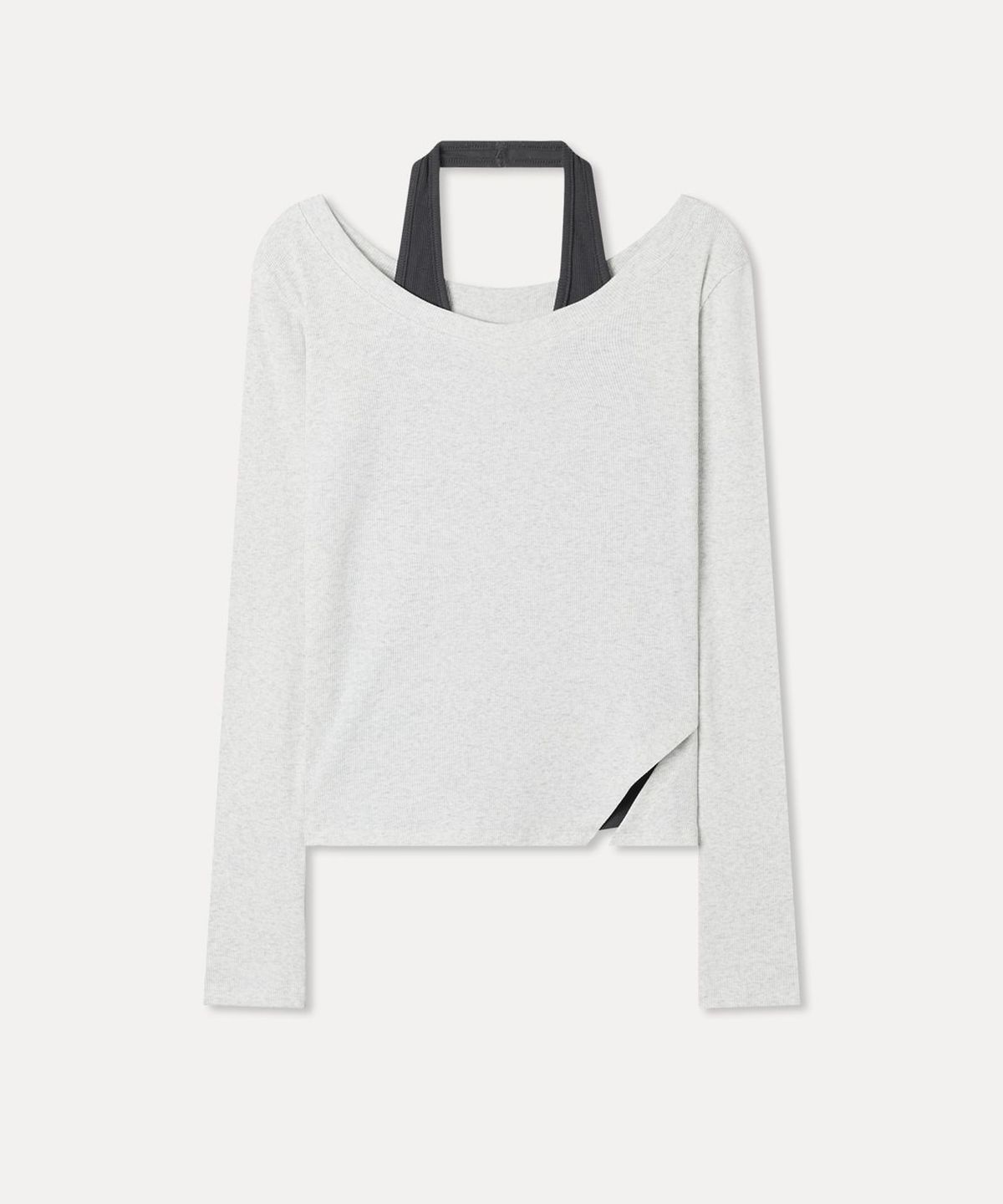 미쏘(MIXXO) 레이어드 원숄더 긴팔 티셔츠_MIWLWGT14A
