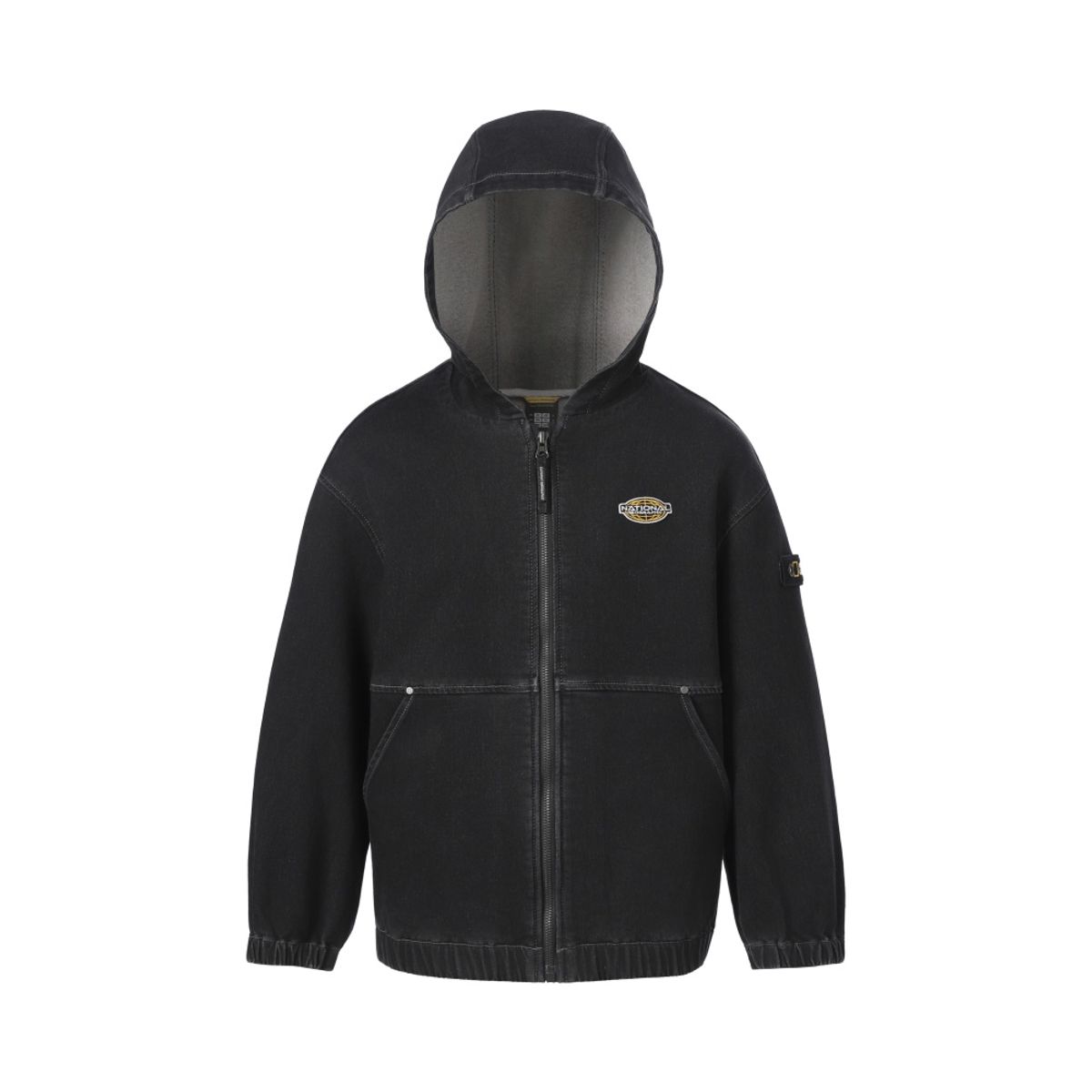 내셔널지오그래픽 키즈(NATIONAL GEOGRAPHIC KIDS) K263UJP010 데님 후디 점퍼 CARBON BLACK