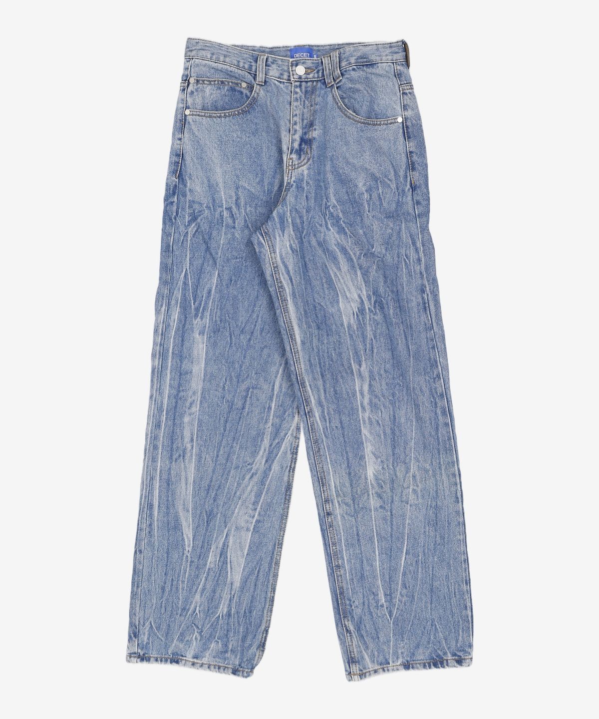 데케트(DECET) Mid Rise Wide Jeans DCPT027BlueCenter 28
