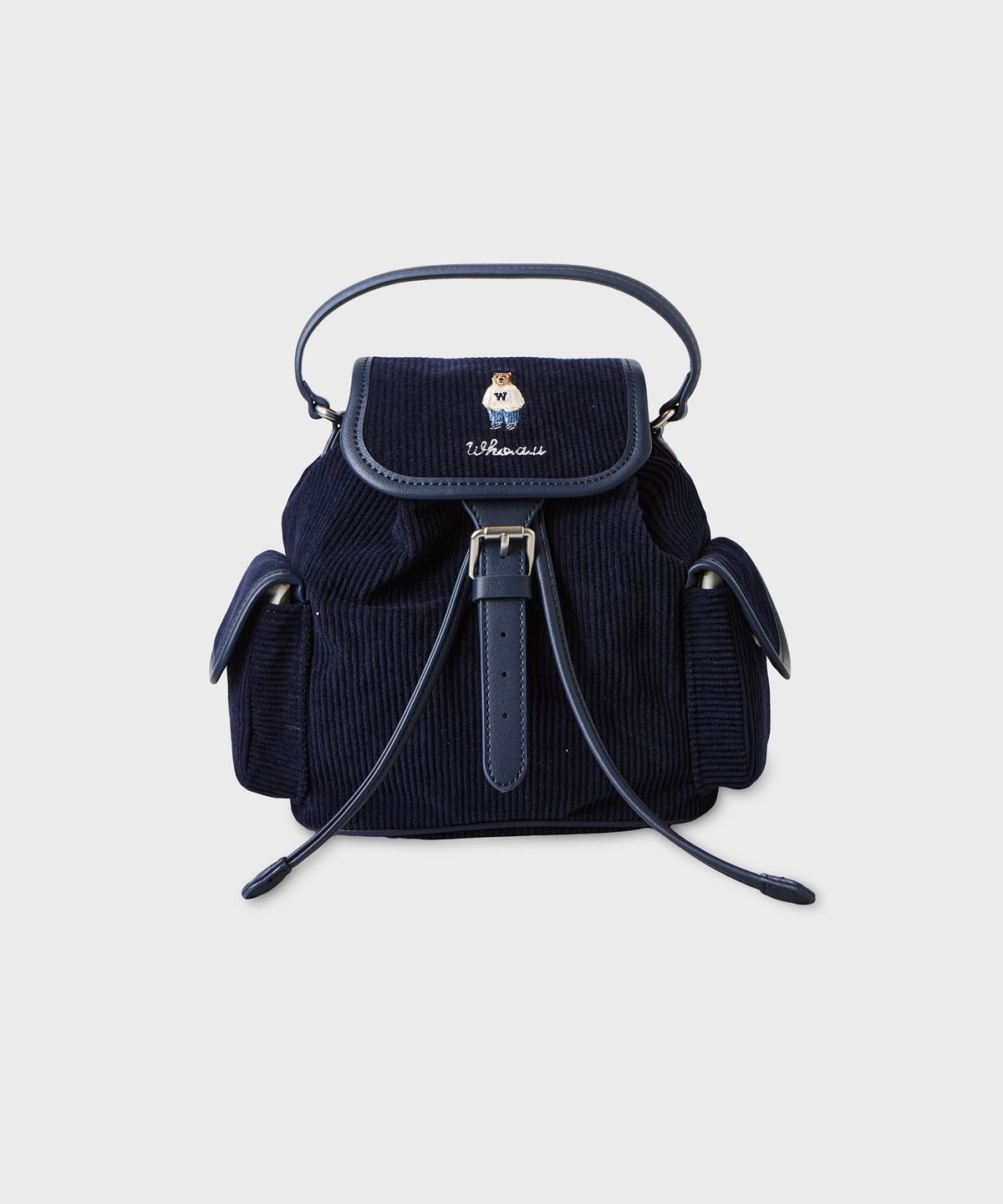 후아유(WHO.A.U) Steve Corduroy Mini Backpack / WHBGG4923A