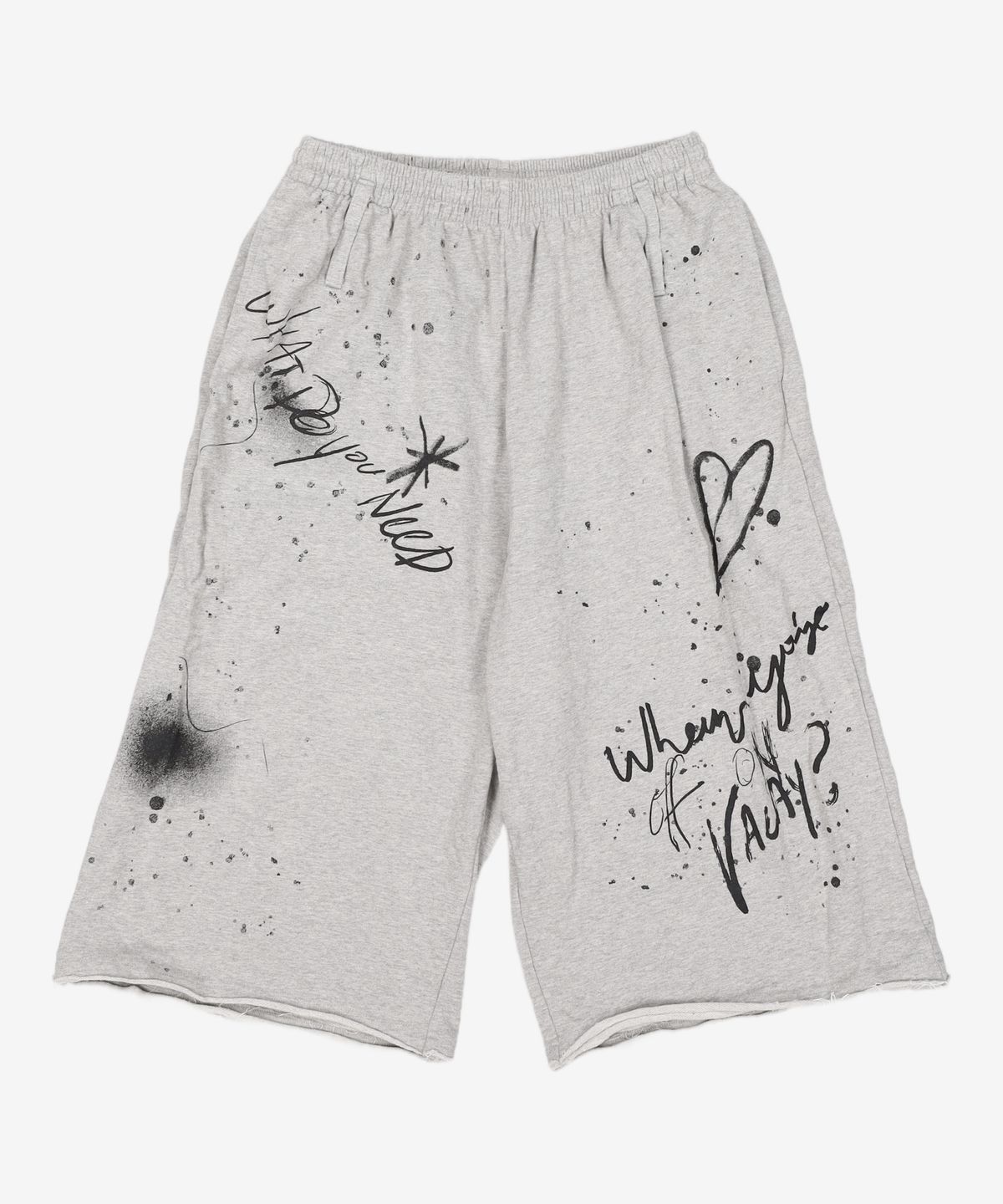 엘씨디씨티엠(LCDC™) PRINTED BERMUDA SWEATPANTS (WHITE) FREE