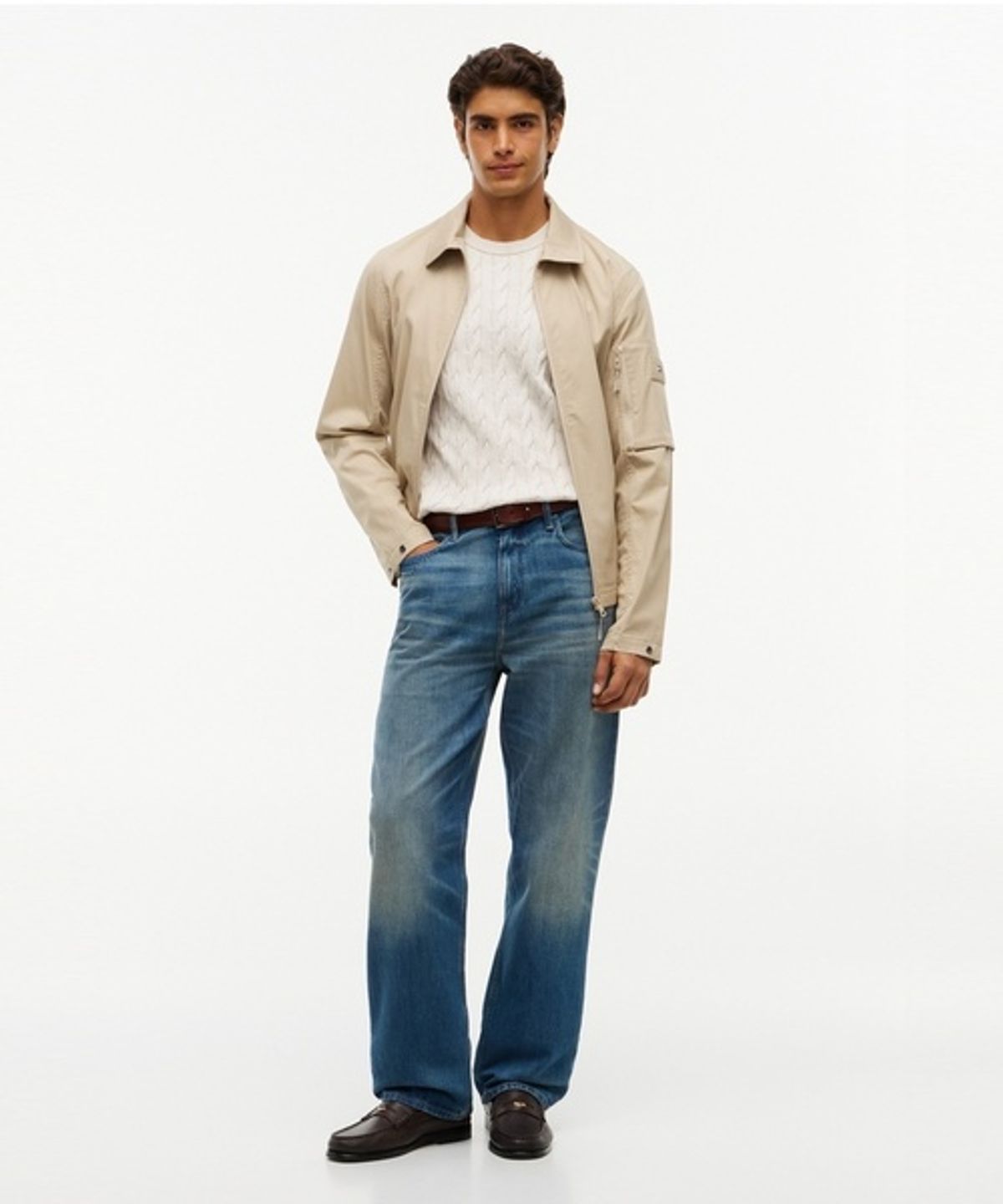 타미힐피거(TOMMY HILFIGER) [Relax straight fit] 리버 코튼 데님 팬츠 (T12G6NPC480MT11A9)