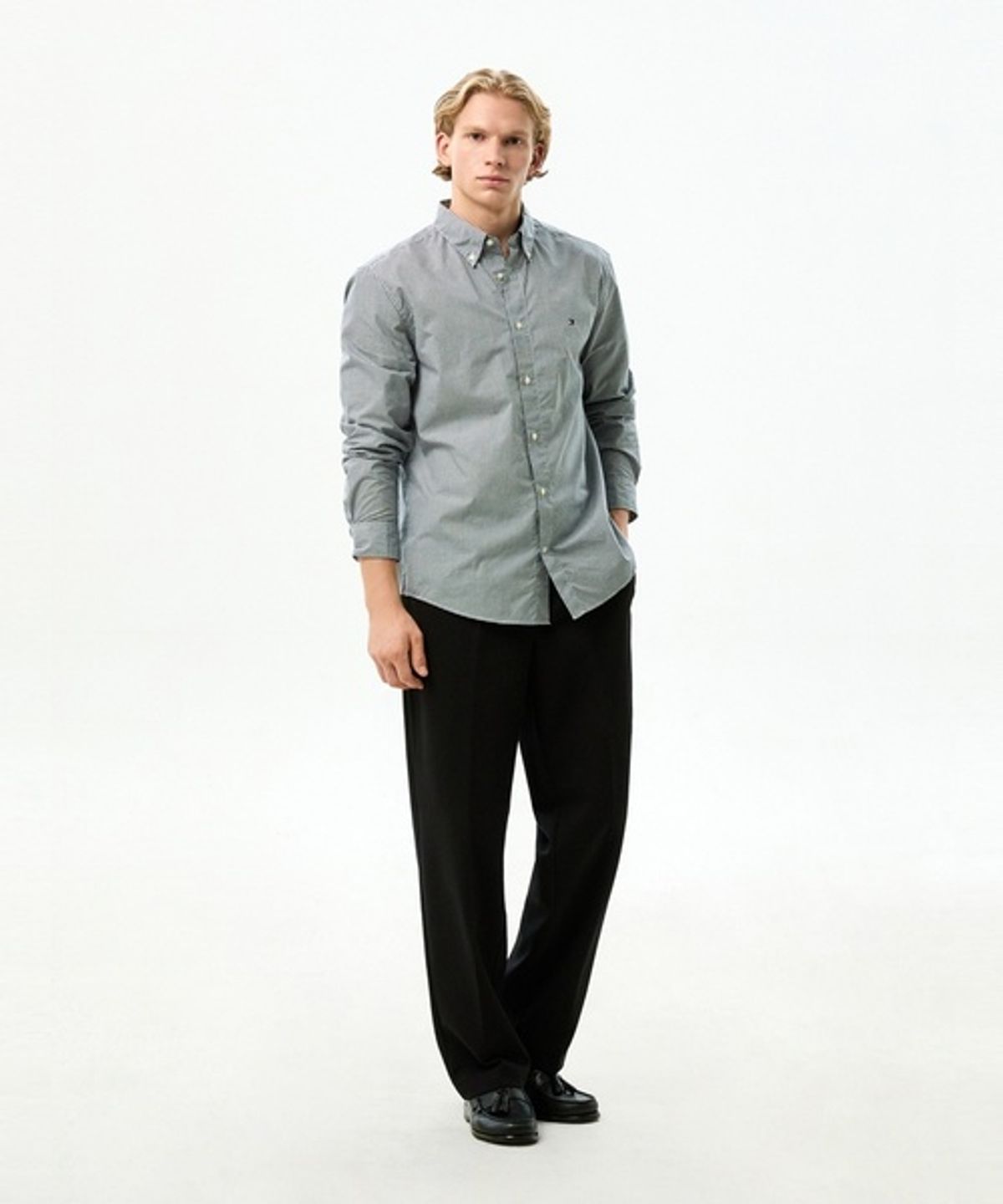 타미힐피거(TOMMY HILFIGER) [Relaxed fit] 리버 스웨트 팬츠 (T12G7WPC060MT1BDS)