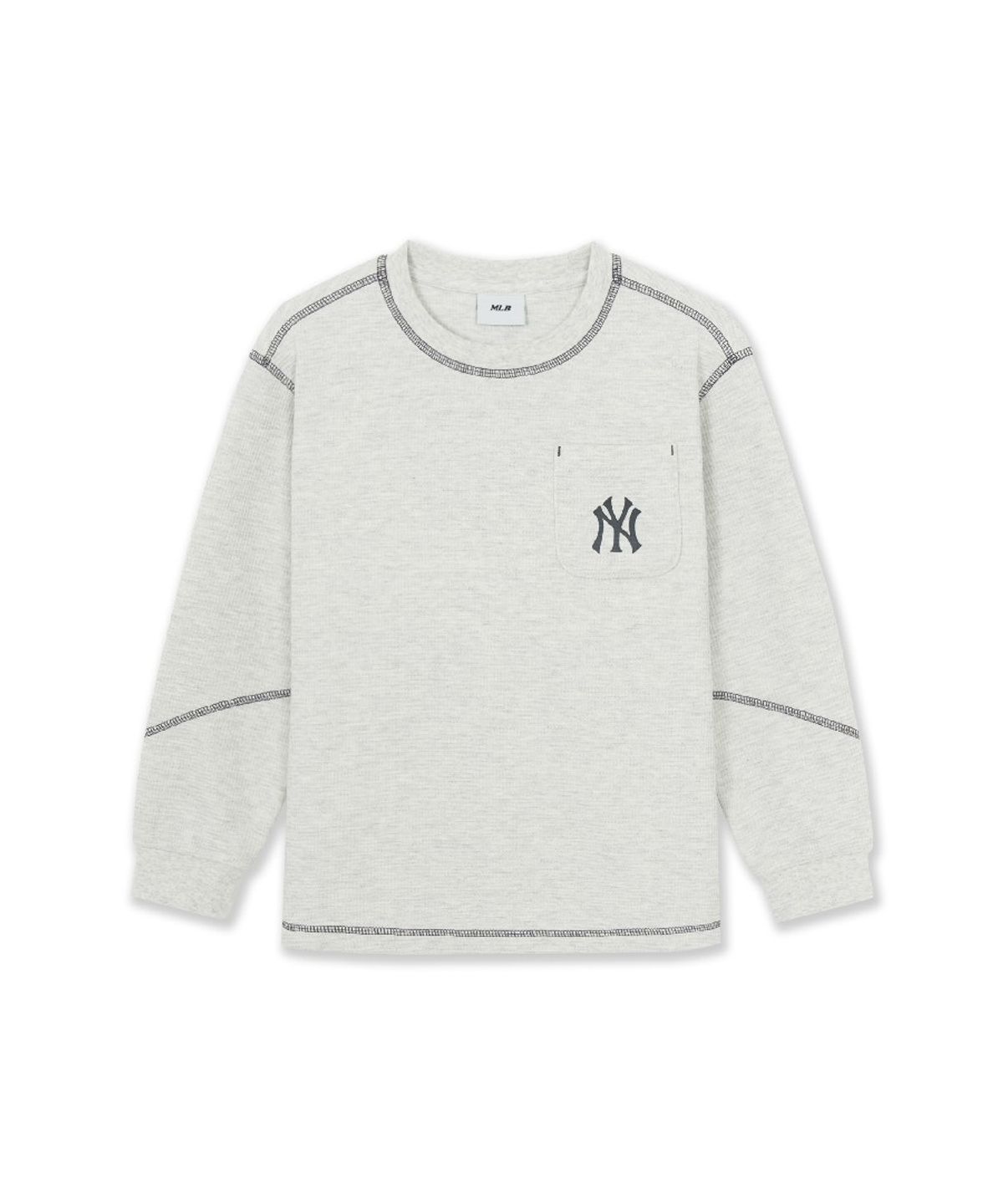엠엘비 키즈(MLB KIDS) 스트릿 아트웍 와플지 티셔츠 NY (Oatmeal)
