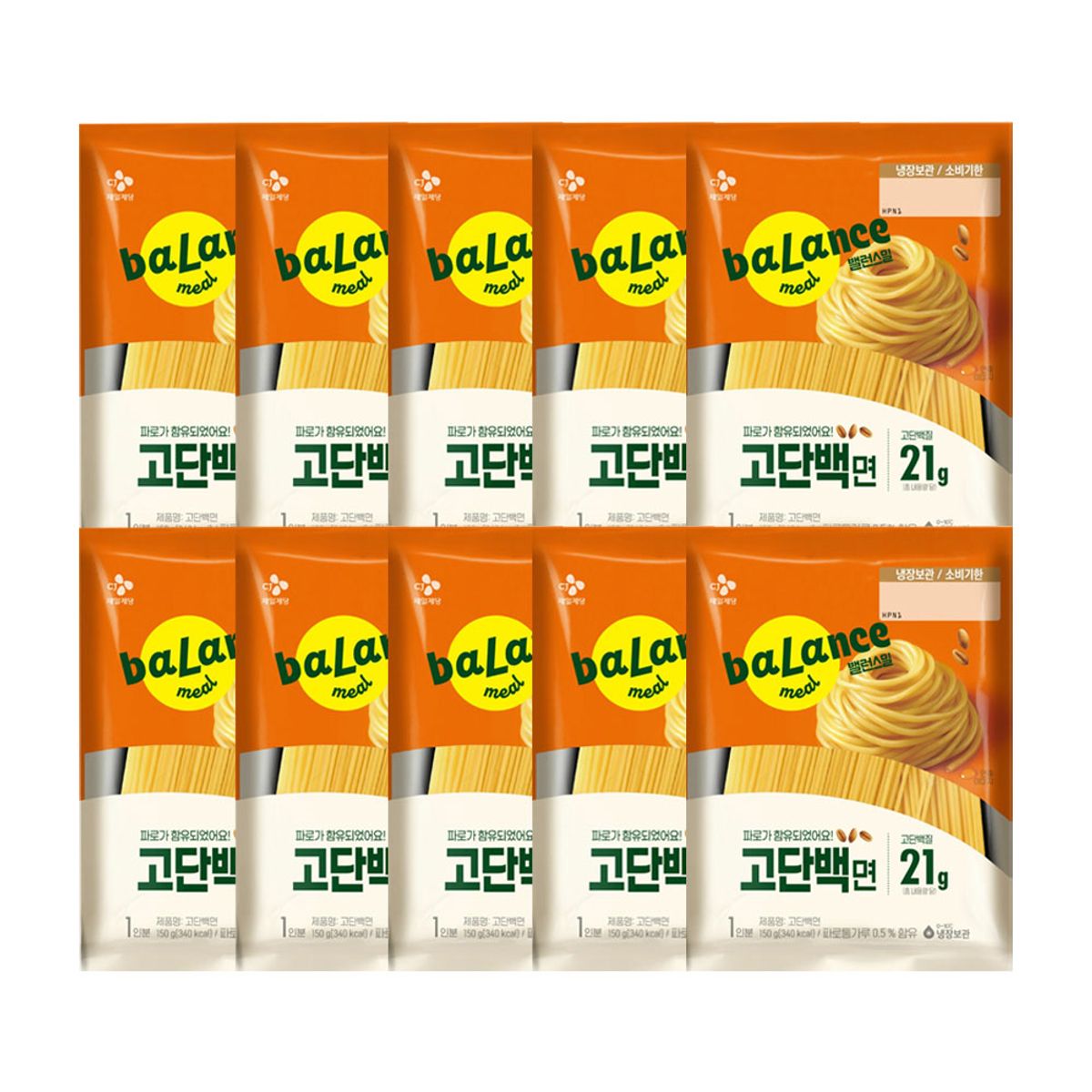 CJ제일제당(CJCHEILJEDANG) 밸런스밀 고단백면 150g x10개