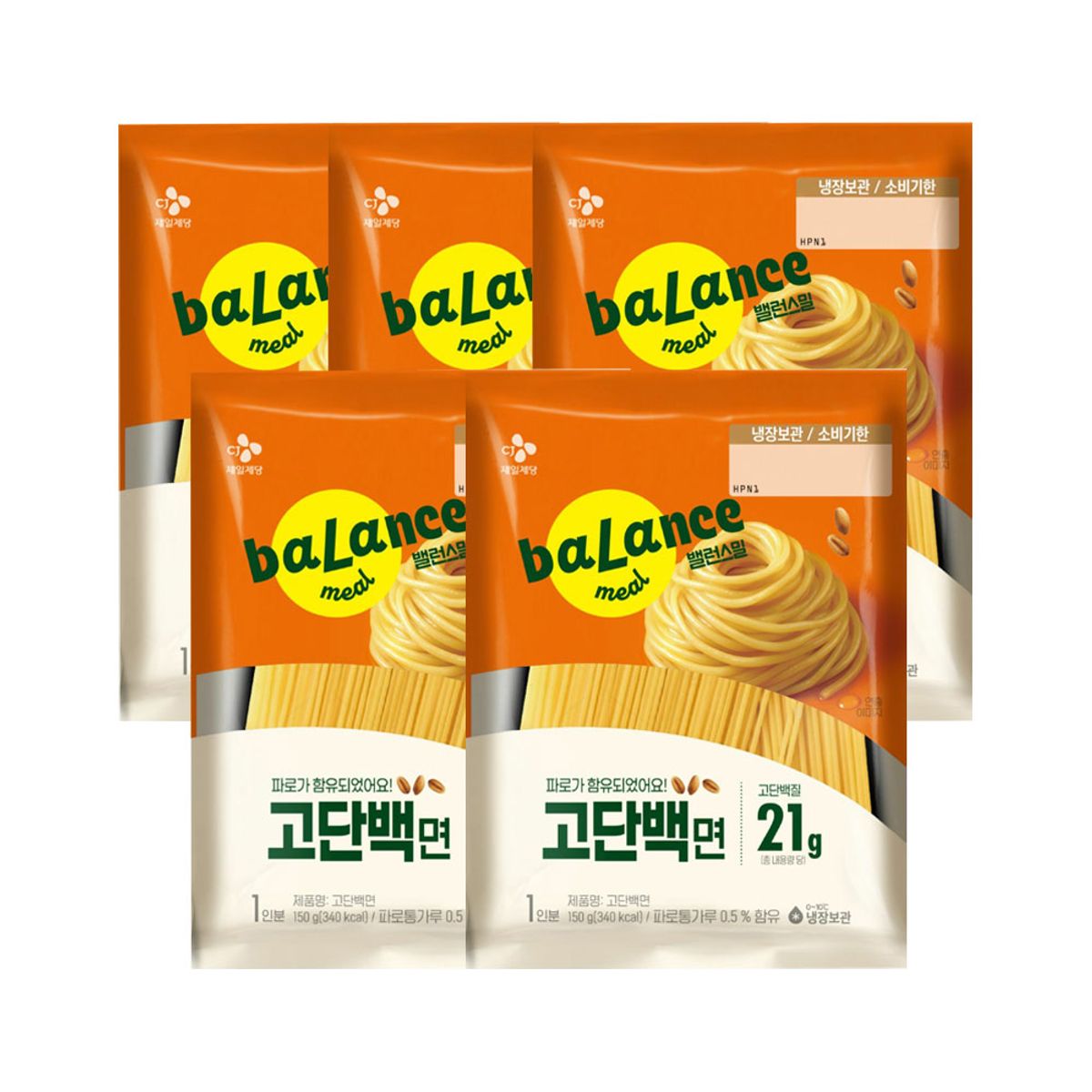 CJ제일제당(CJCHEILJEDANG) 밸런스밀 고단백면 150g x5개
