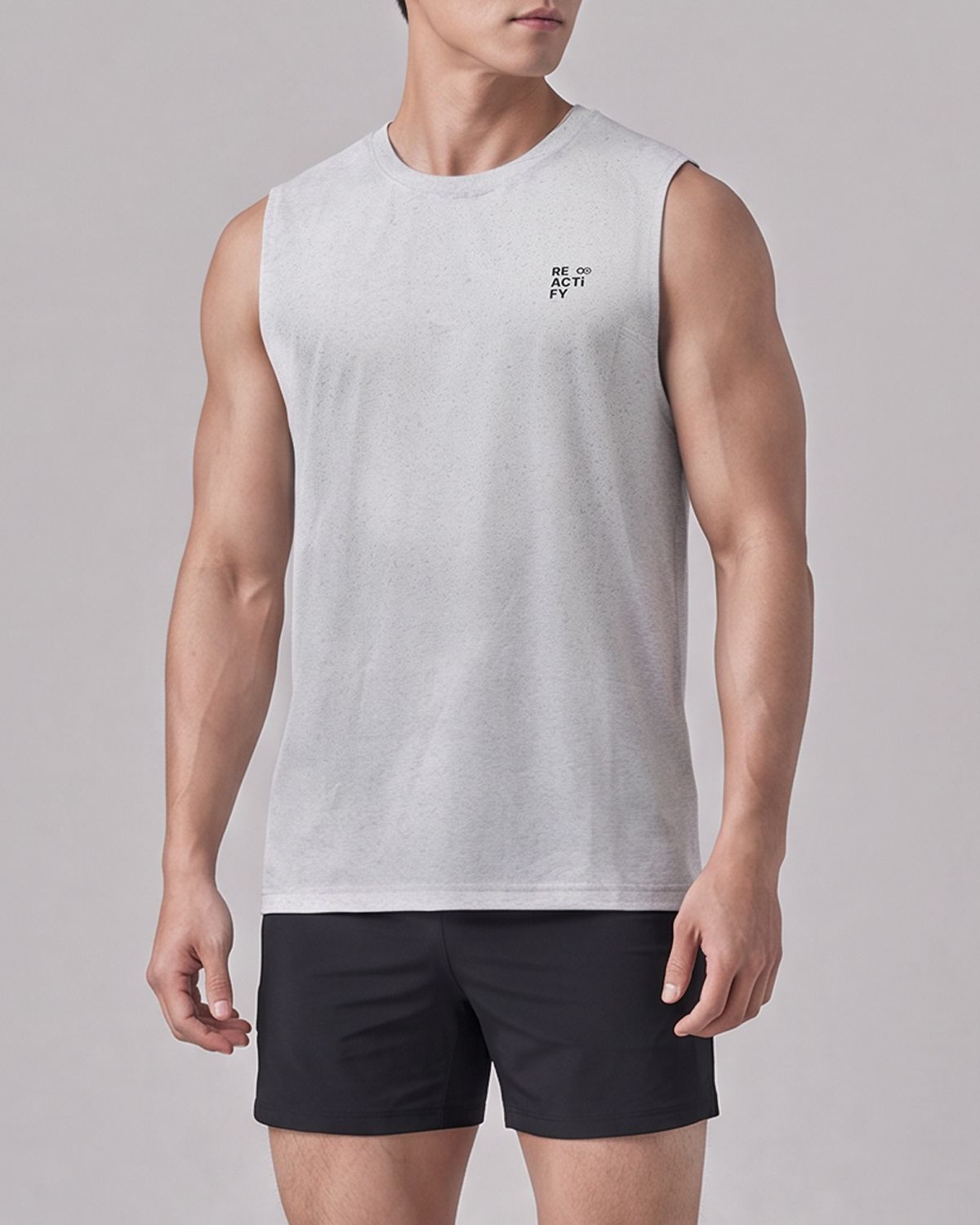 리액티파이(REACTIFY) City Run Graphic Running Tank Ivory