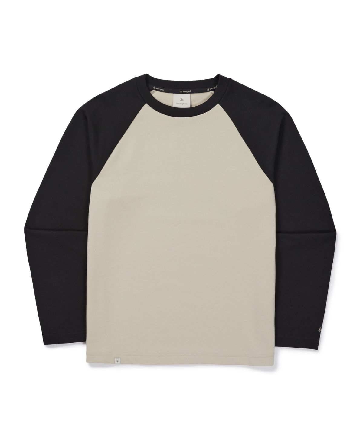 스노우피크 어패럴(SNOWPEAK APPAREL) 베이직 여성 컬러배색 긴팔 티셔츠 (S26FWFTL17) Black