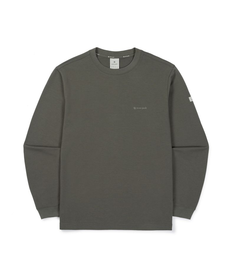 베이직 로고 긴팔 티셔츠 (S26FMFTL10) Dark Khaki