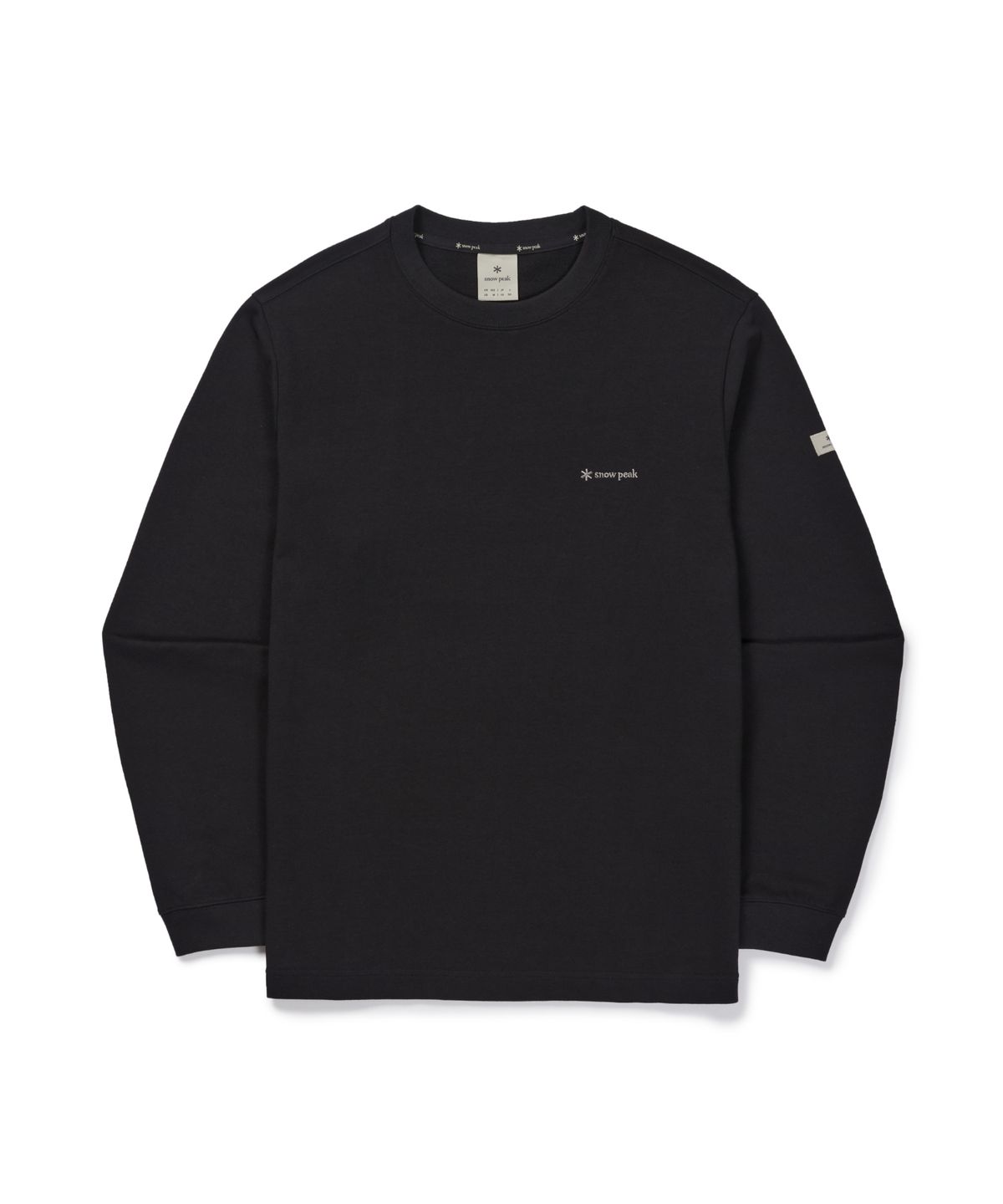 스노우피크 어패럴(SNOWPEAK APPAREL) 베이직 로고 긴팔 티셔츠 (S26FMFTL10) Black
