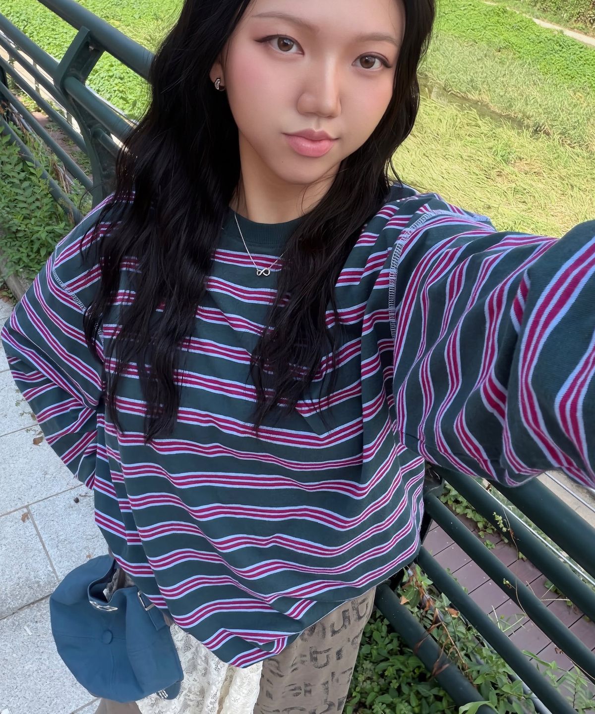 논타입(NONTYPE) MULTI STRIPE LONG SLEEVE (RED)