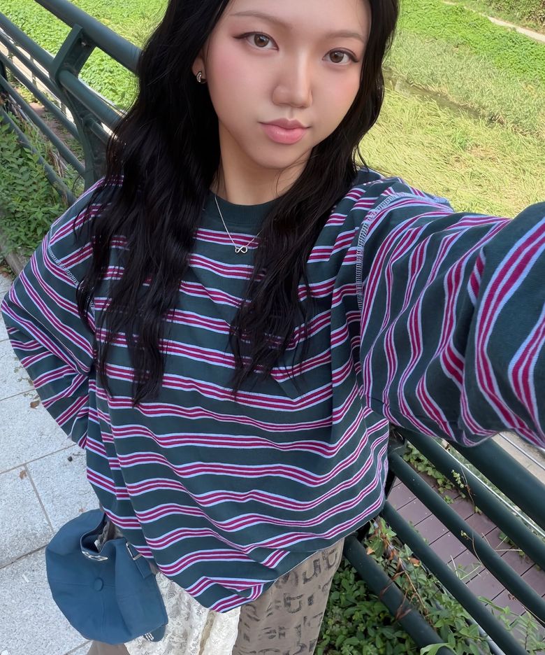 MULTI STRIPE LONG SLEEVE (RED)