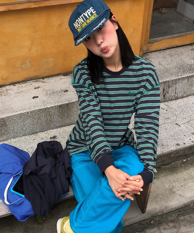 MULTI STRIPE LONG SLEEVE (GREEN)