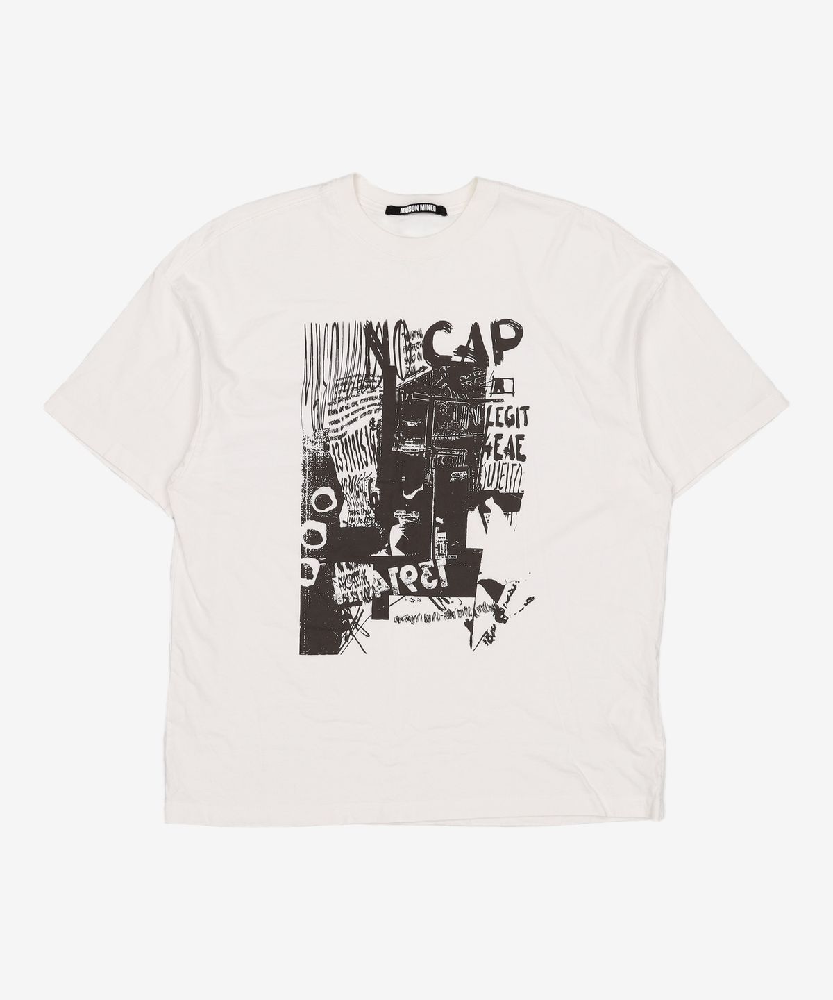 메종미네드(MAISON MINED) SOBER HALF T WHITE XL