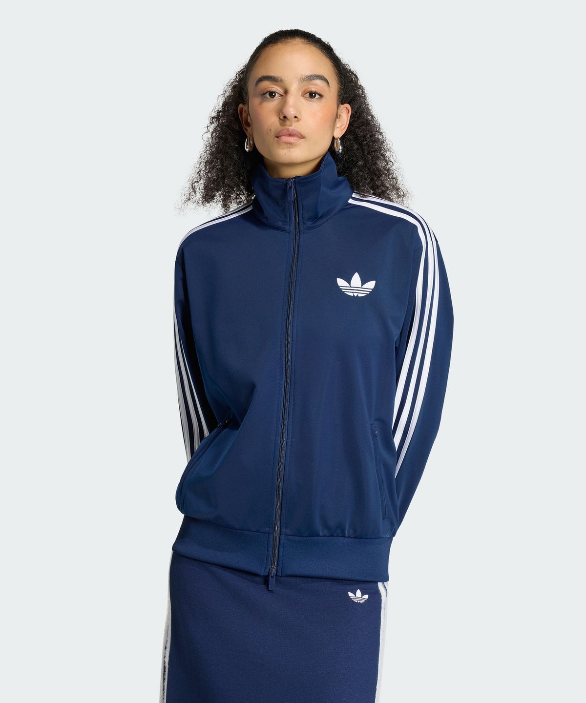 아디다스(ADIDAS) 파이어버드 루즈 트랙탑 - 나이트인디고:화이트 / KV5402